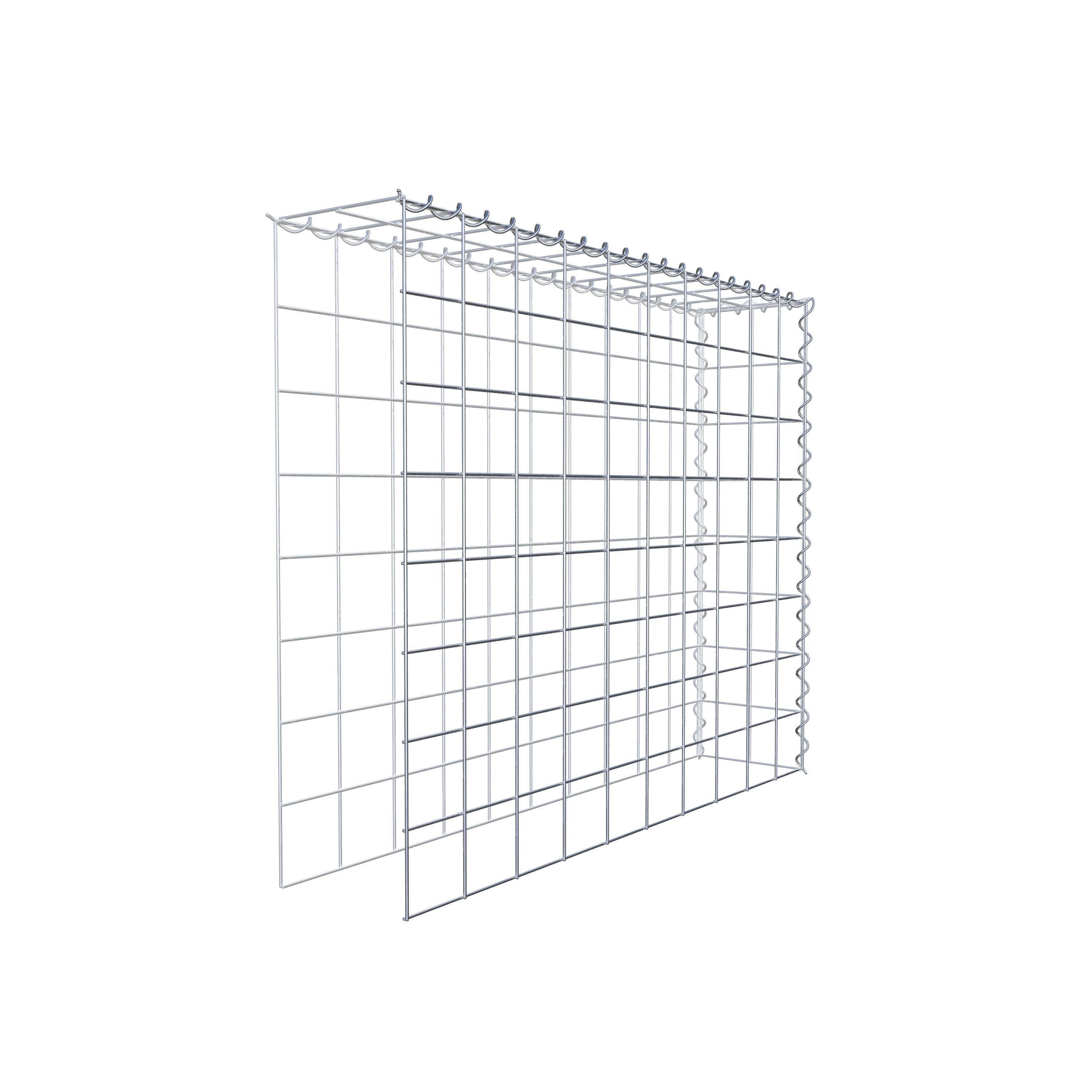 Anbaugabione Typ 4 100 cm x 80 cm x 20 cm (L x H x T), Maschenweite 10 cm x 10 cm, Spirale