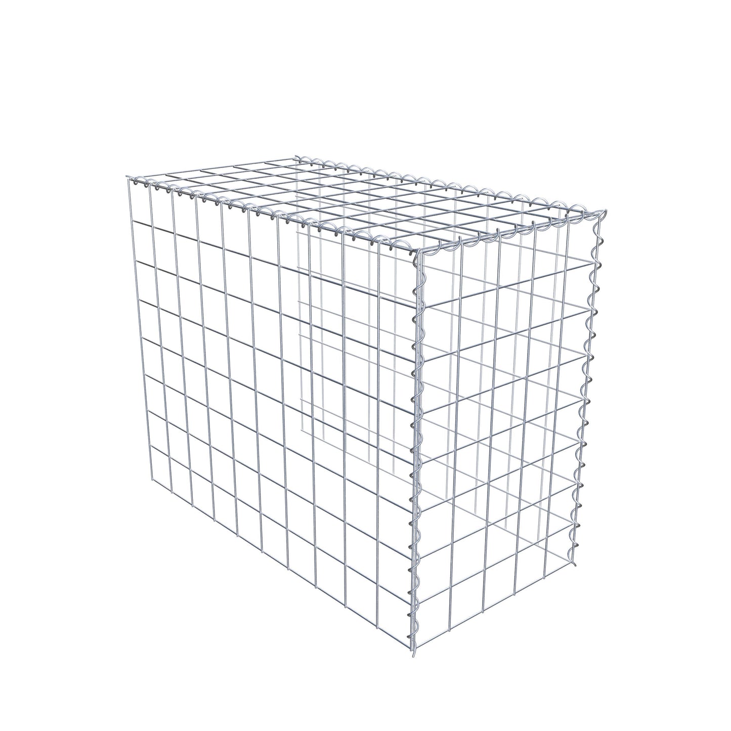 Grown-on gabion type 4 100 cm x 80 cm x 50 cm (L x H x D), mesh size 10 cm x 10 cm, spiral