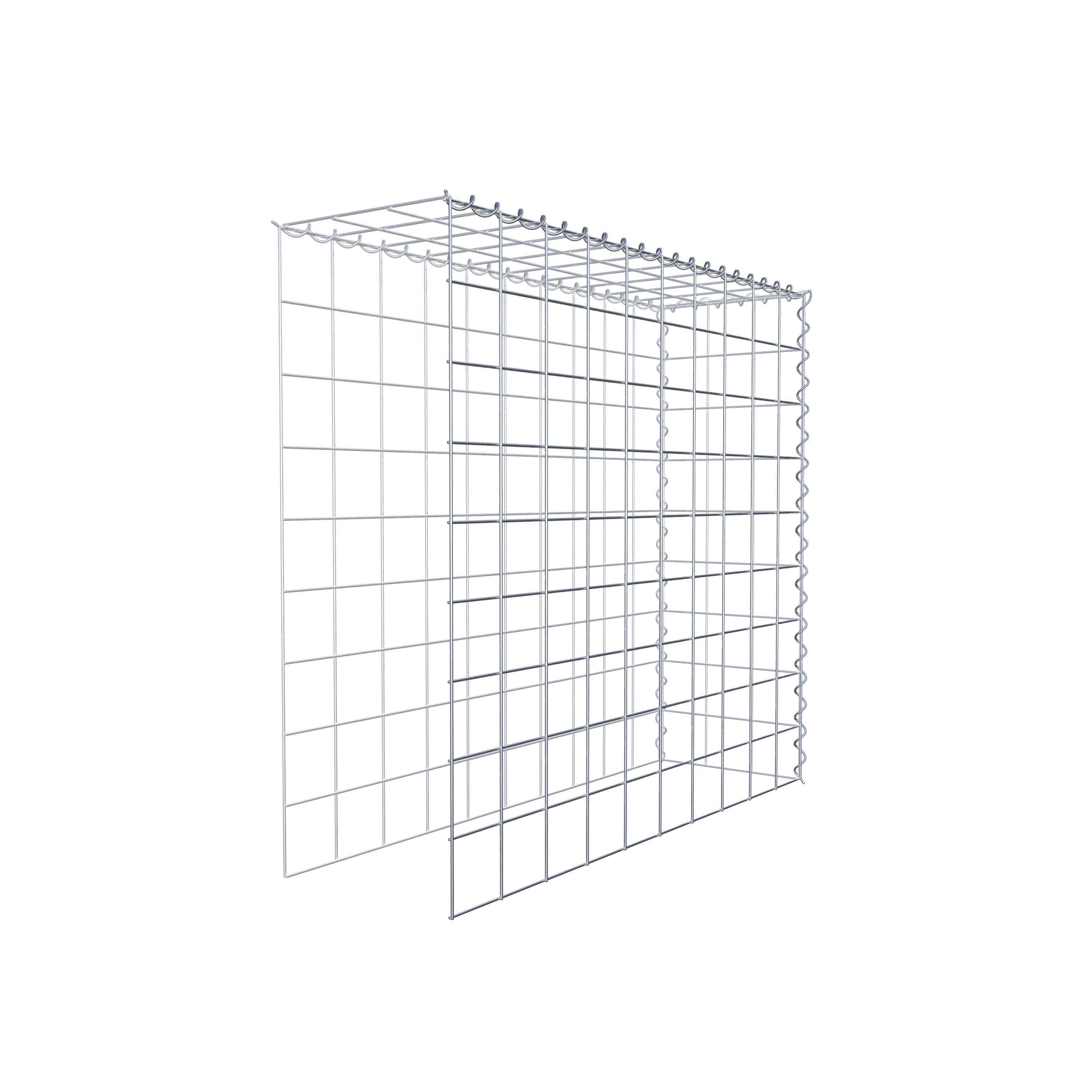 Grown-on gabion type 4 100 cm x 90 cm x 30 cm (L x H x D), mesh size 10 cm x 10 cm, spiral