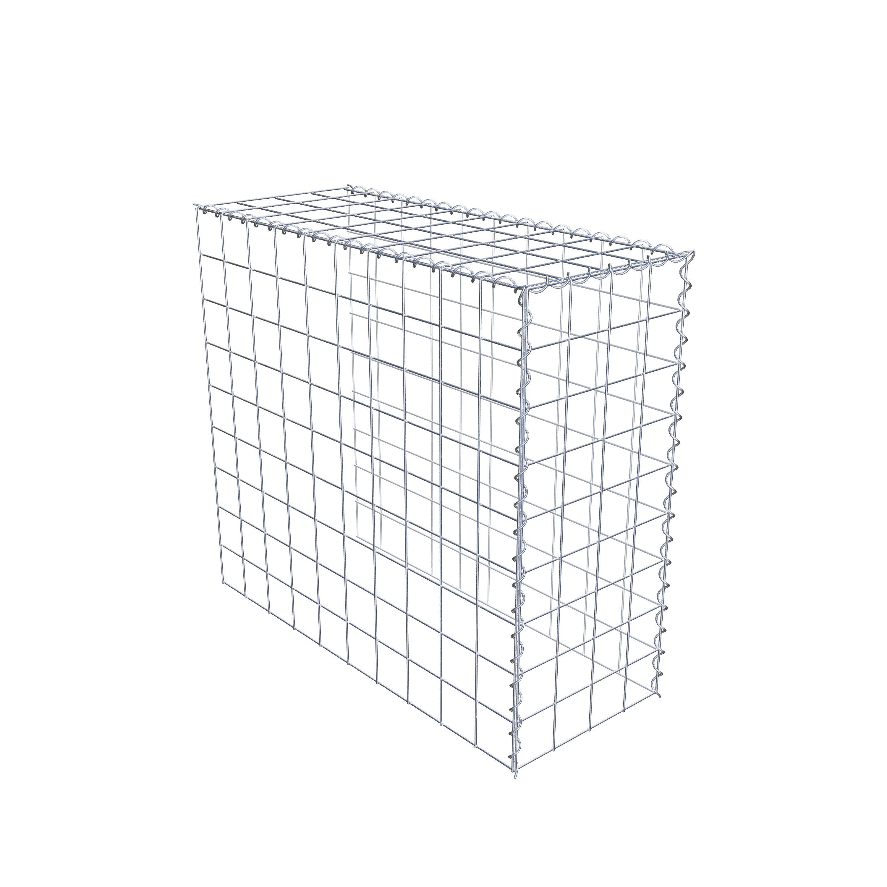 Grown-on gabion type 4 100 cm x 90 cm x 40 cm (L x H x D), mesh size 10 cm x 10 cm, spiral