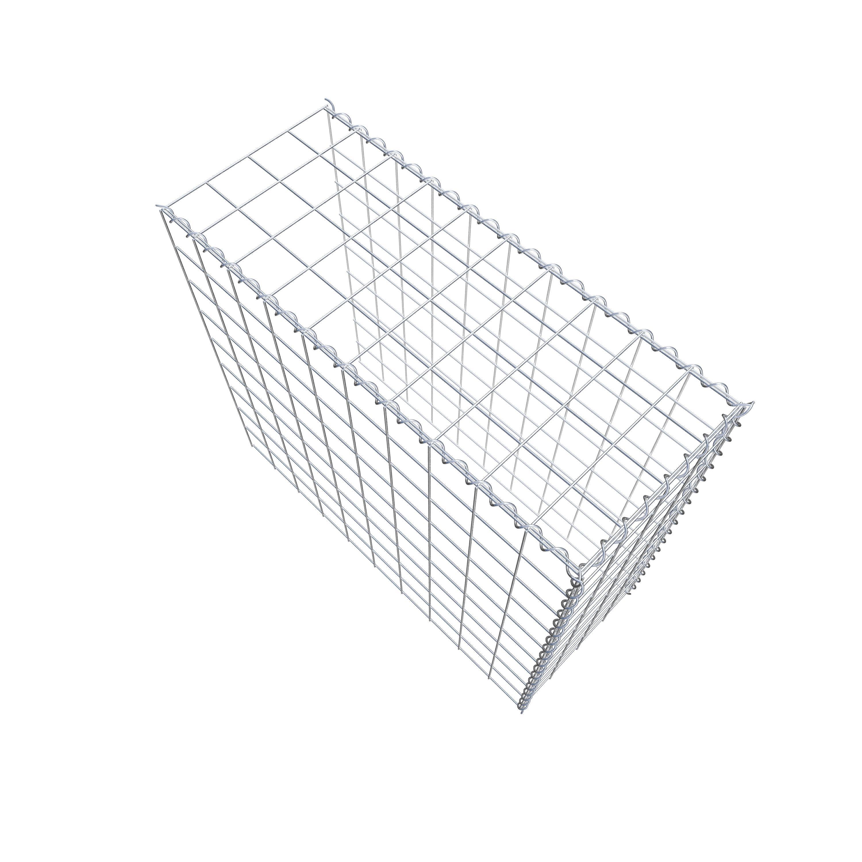 Grown-on gabion type 4 100 cm x 90 cm x 40 cm (L x H x D), mesh size 10 cm x 10 cm, spiral