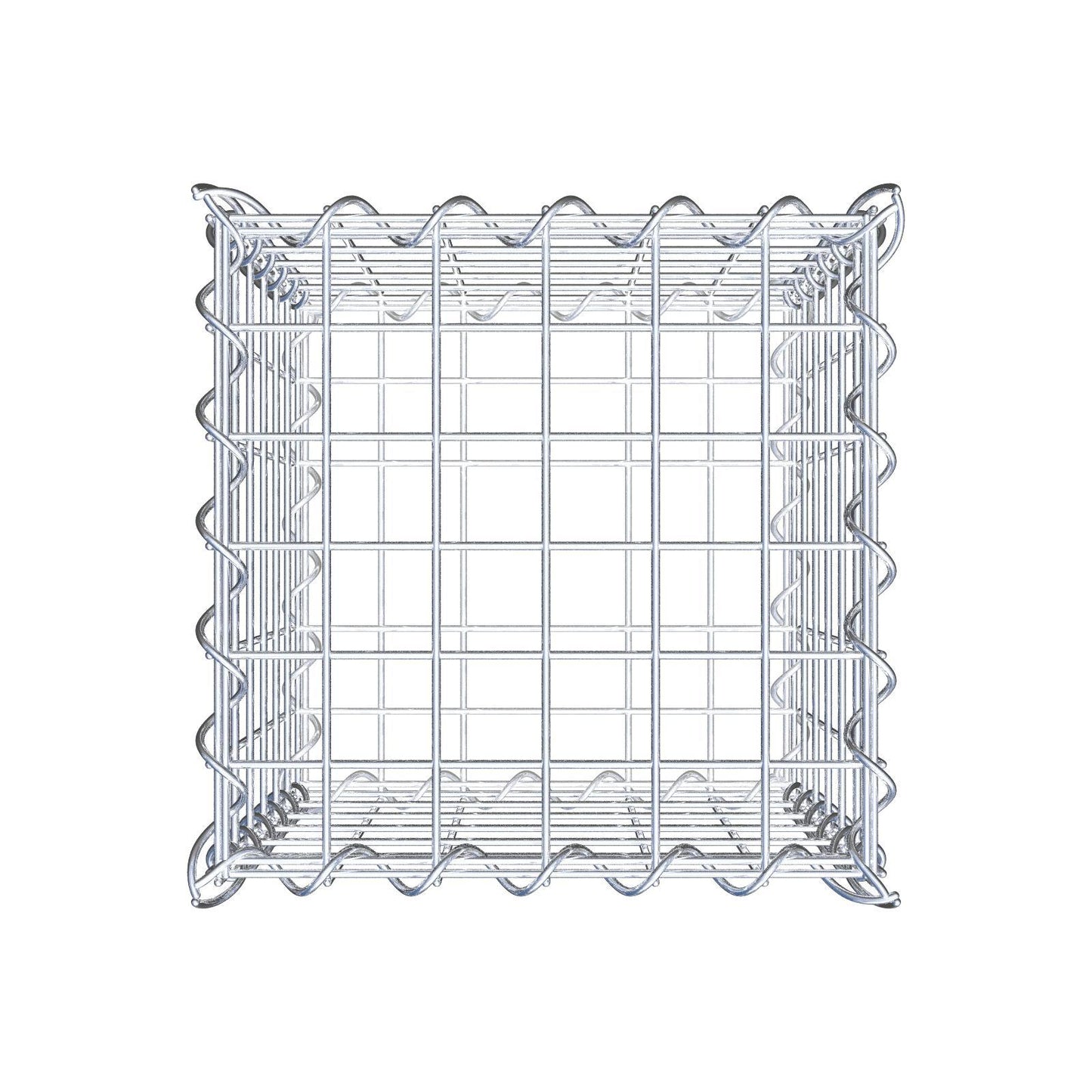 Gabione 30 cm x 30 cm x 30 cm (L x H x T), Maschenweite 5 cm x 5 cm, Spirale