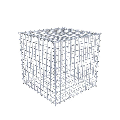 Gabion 50 cm x 50 cm x 50 cm (L x H x P), mailles 5 cm x 5 cm, spirale