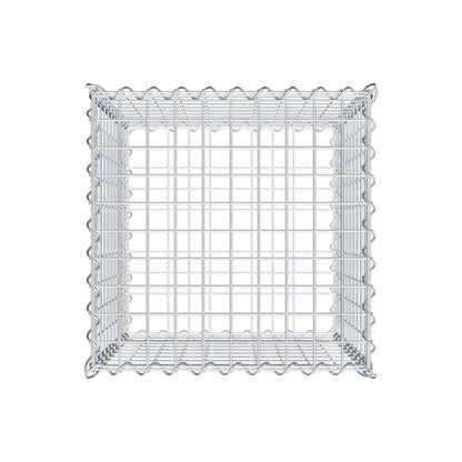 Gabion 50 cm x 50 cm x 50 cm (L x H x P), mailles 5 cm x 5 cm, spirale