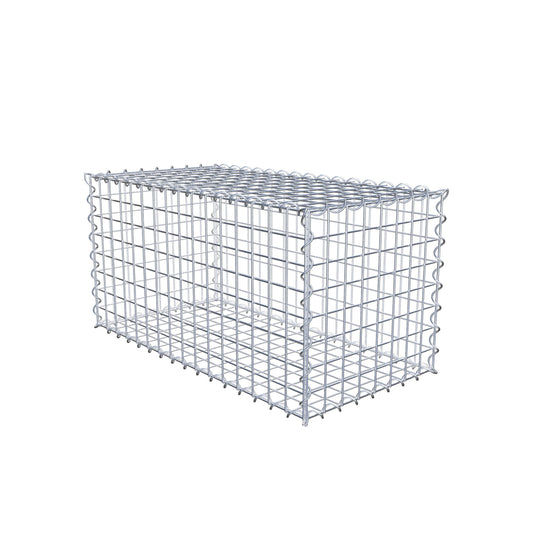 Gabion 80 cm x 40 cm x 40 cm (L x H x D), maskstorlek 5 cm x 5 cm, spiral