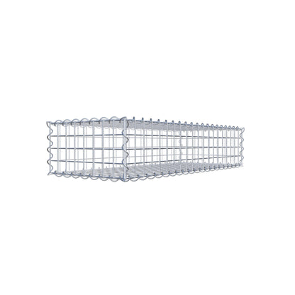 Gabion 100 cm x 20 cm x 40 cm (L x H x D), maskestørrelse 5 cm x 5 cm, spiral