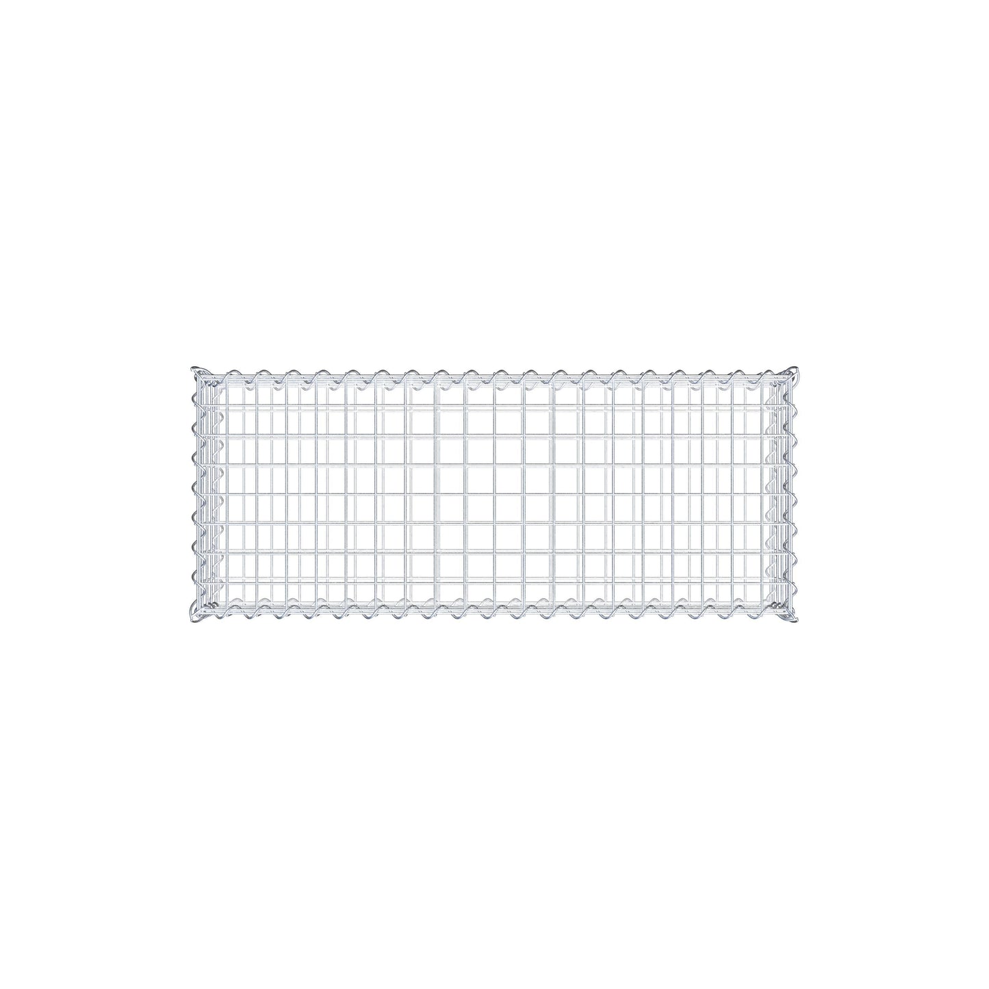 Gabion 100 cm x 20 cm x 40 cm (L x H x D), maskestørrelse 5 cm x 5 cm, spiral