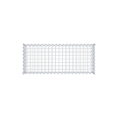 Gabion 100 cm x 20 cm x 40 cm (L x H x D), maskestørrelse 5 cm x 5 cm, spiral