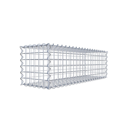 Gavión 100 cm x 30 cm x 30 cm (largo x alto x fondo), malla 5 cm x 5 cm, en espiral