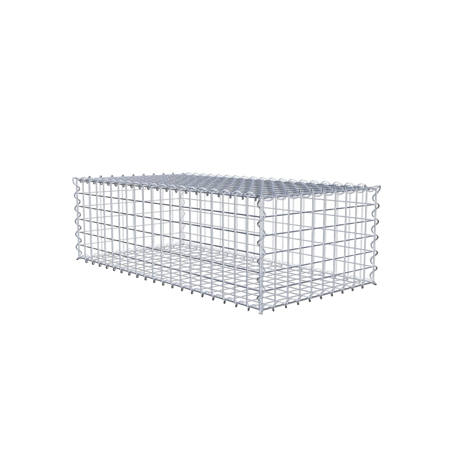 Gabion 100 cm x 30 cm x 50 cm (L x H x D), maskstorlek 5 cm x 5 cm, spiral