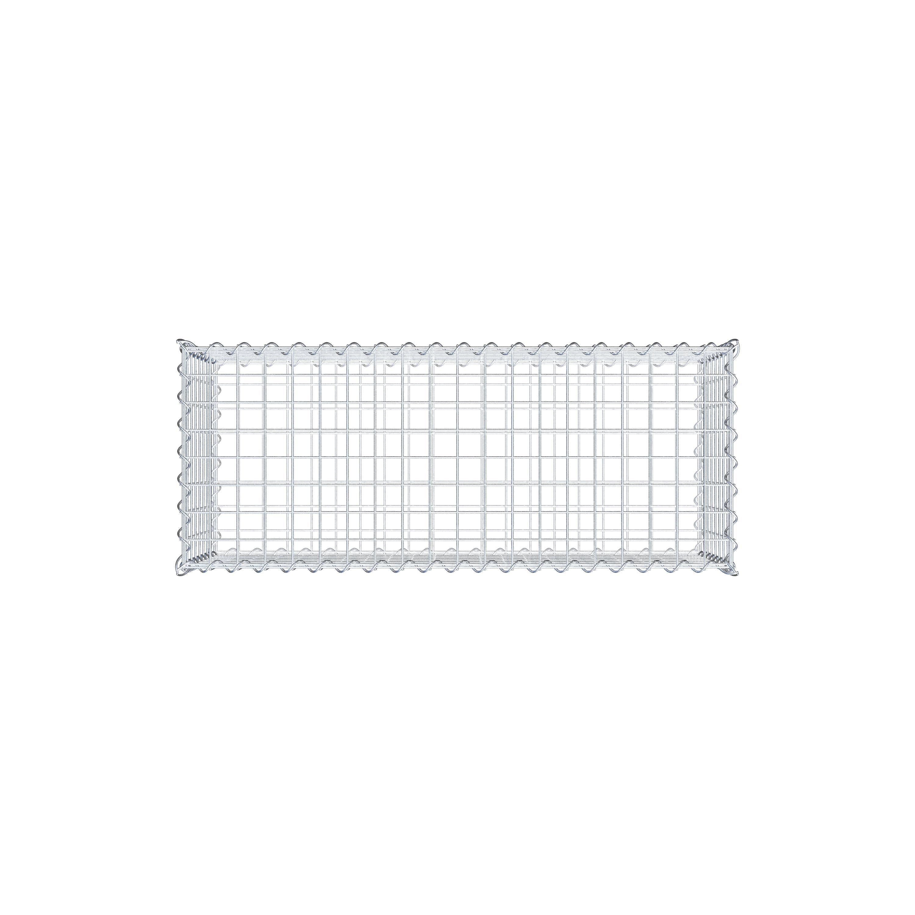 Gabion 100 cm x 40 cm x 40 cm (L x H x D), maskestørrelse 5 cm x 5 cm, spiral