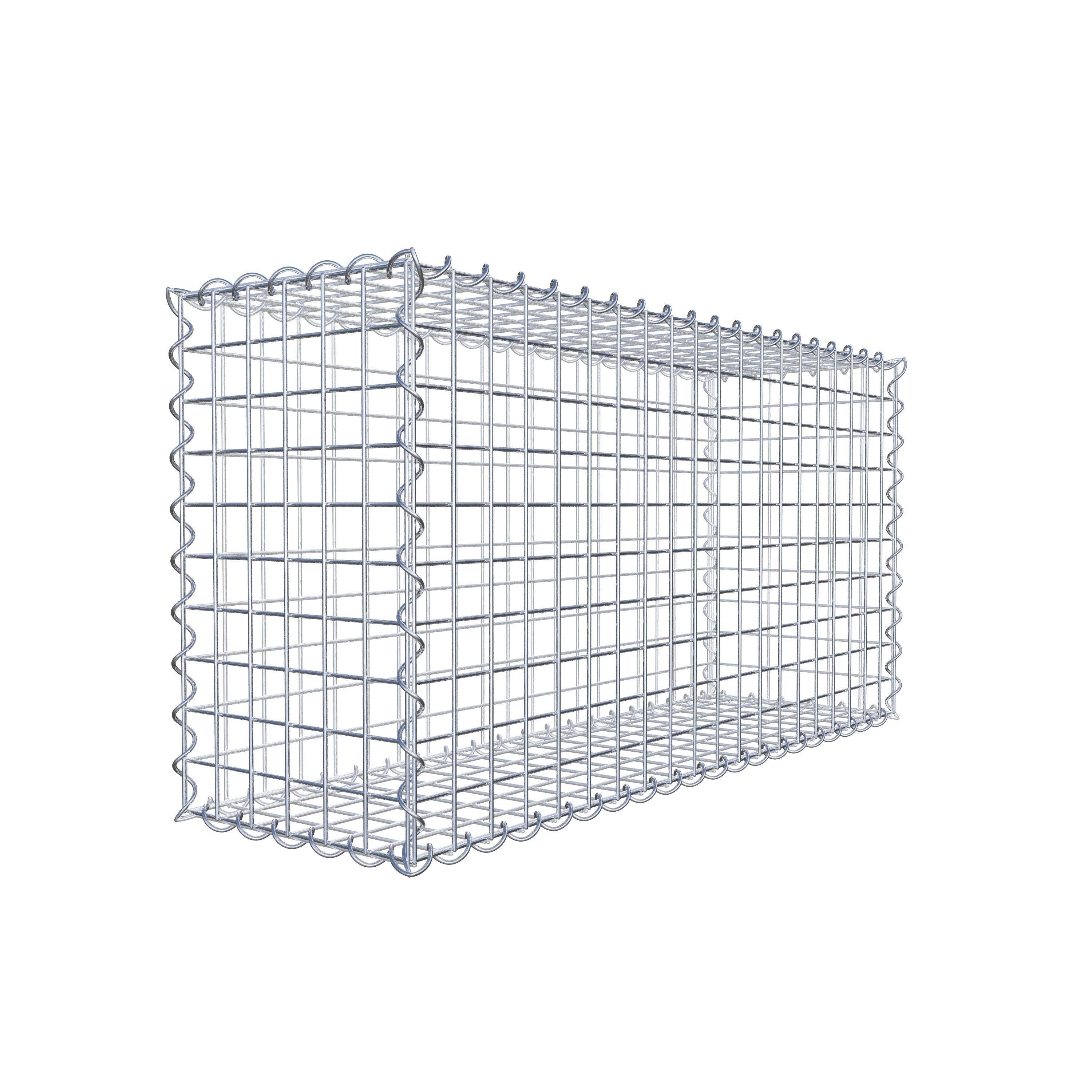 Schanskorf 100 cm x 50 cm x 30 cm (L x H x D), maaswijdte 5 cm x 5 cm, spiraal