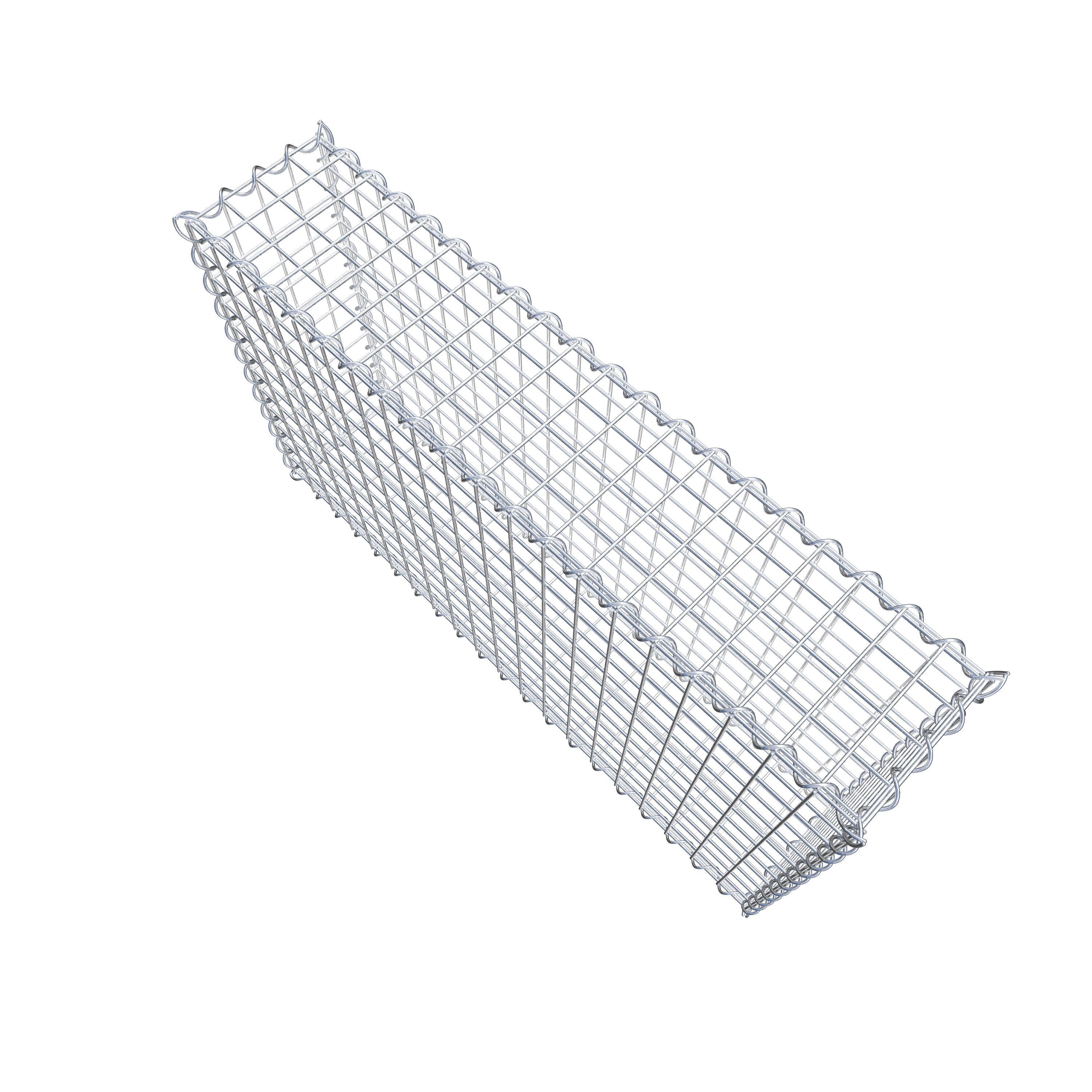 Gabion 100 cm x 60 cm x 20 cm (L x H x D), maskestørrelse 5 cm x 5 cm, spiral