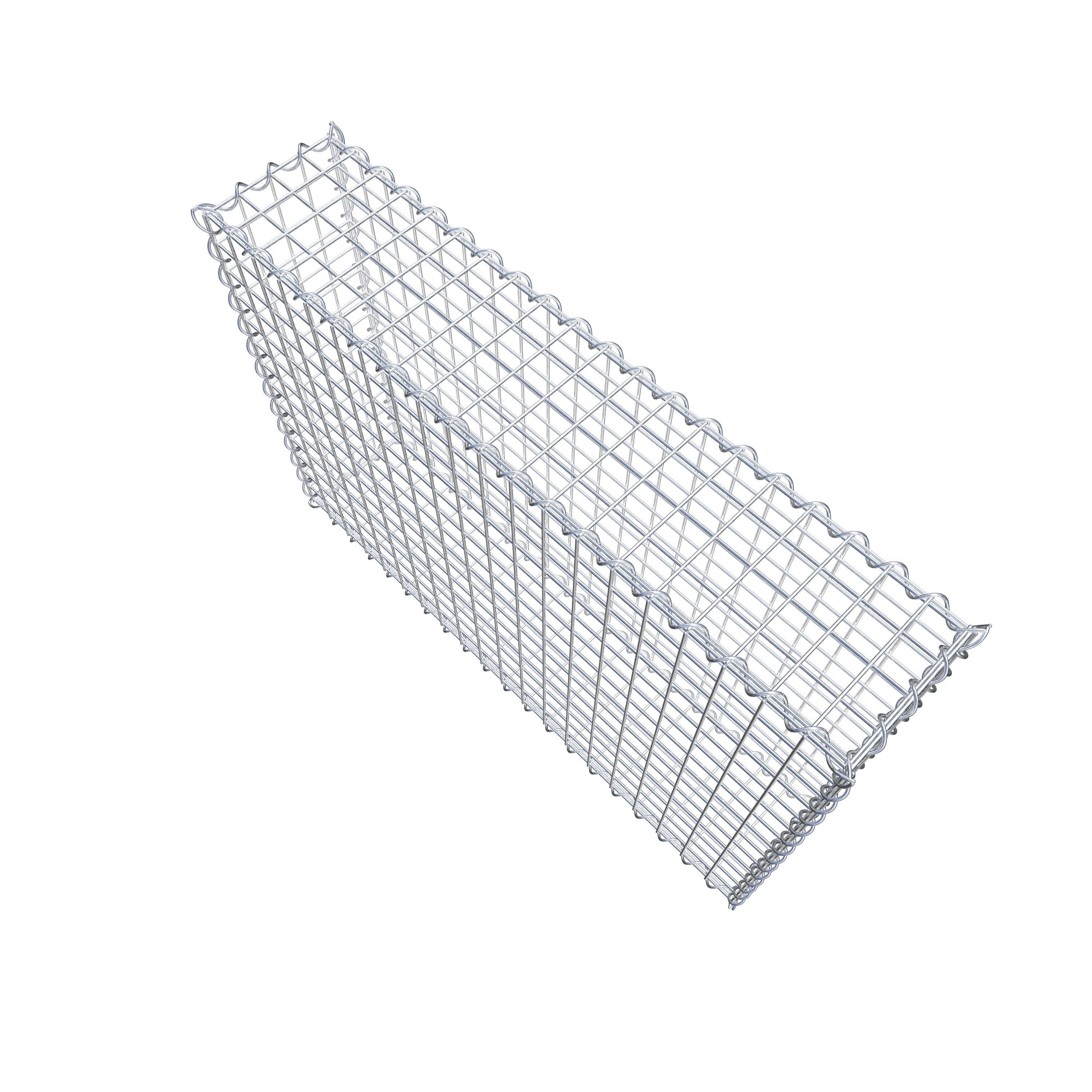 Gabion 100 cm x 70 cm x 20 cm (L x H x D), maskestørrelse 5 cm x 5 cm, spiral