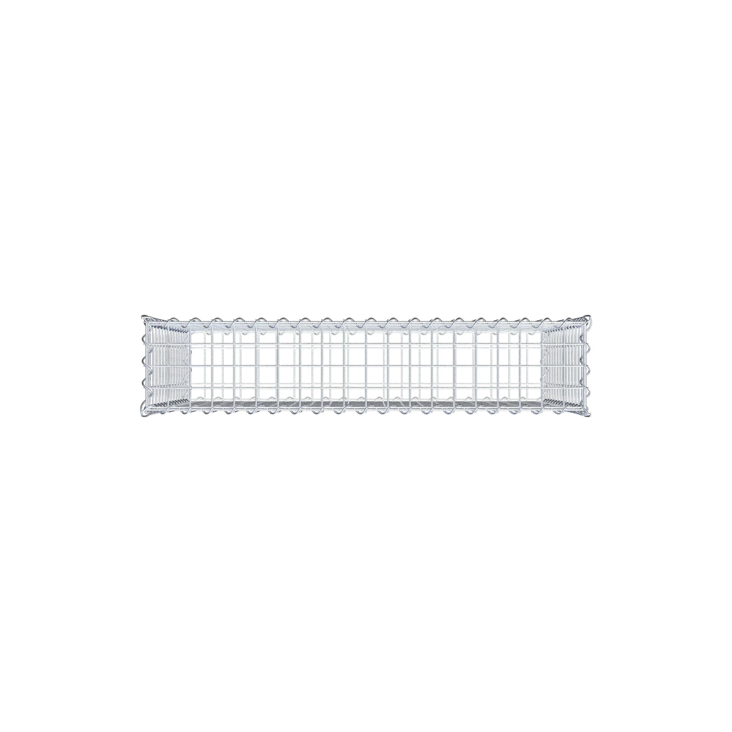 Gabião 100 cm x 70 cm x 20 cm (C x A x P), malhagem 5 cm x 5 cm, espiral