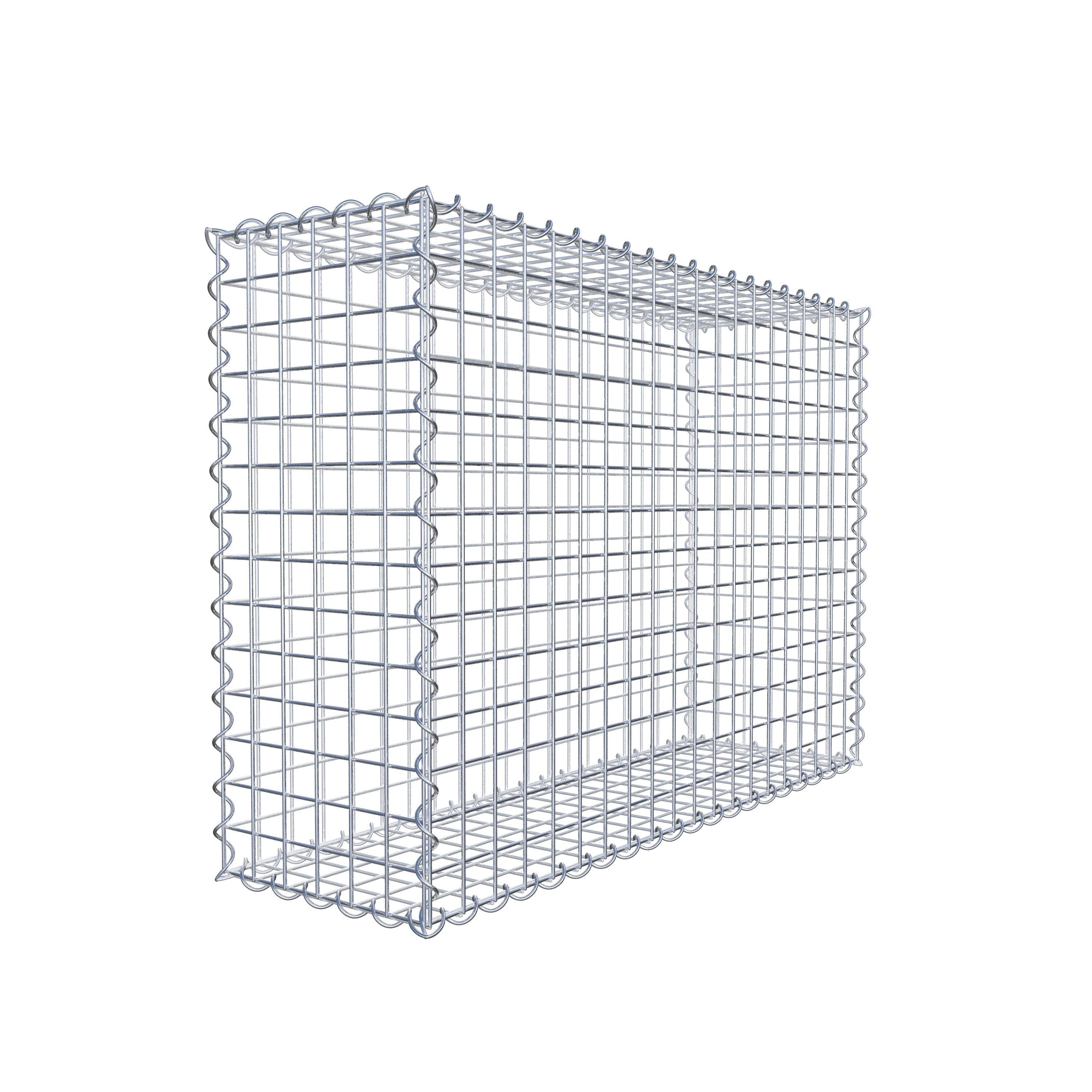 Gabion 100 cm x 70 cm x 30 cm (L x H x D), maskstorlek 5 cm x 5 cm, spiral