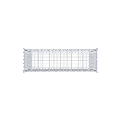 Gabion 100 cm x 80 cm x 30 cm (L x H x P), mailles 5 cm x 5 cm, spirale