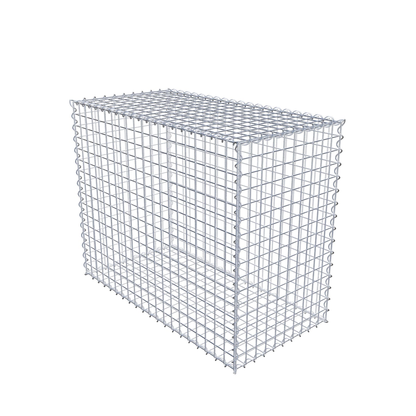 Gabion 100 cm x 80 cm x 50 cm (L x H x P), mailles 5 cm x 5 cm, spirale