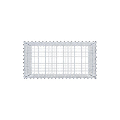 Gabion 100 cm x 80 cm x 50 cm (L x H x P), mailles 5 cm x 5 cm, spirale