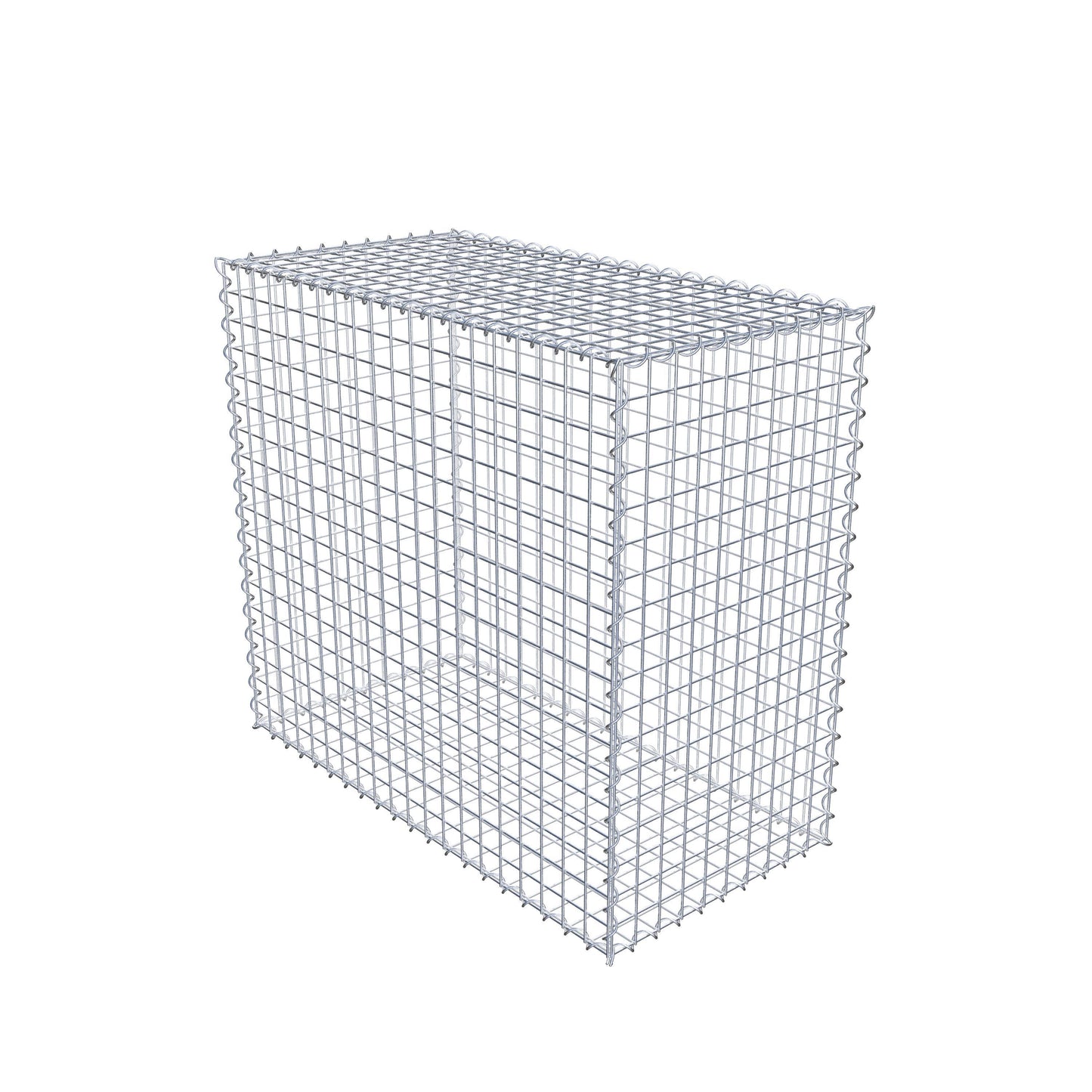 Gabion 100 cm x 90 cm x 50 cm (L x H x D), mesh size 5 cm x 5 cm, spiral