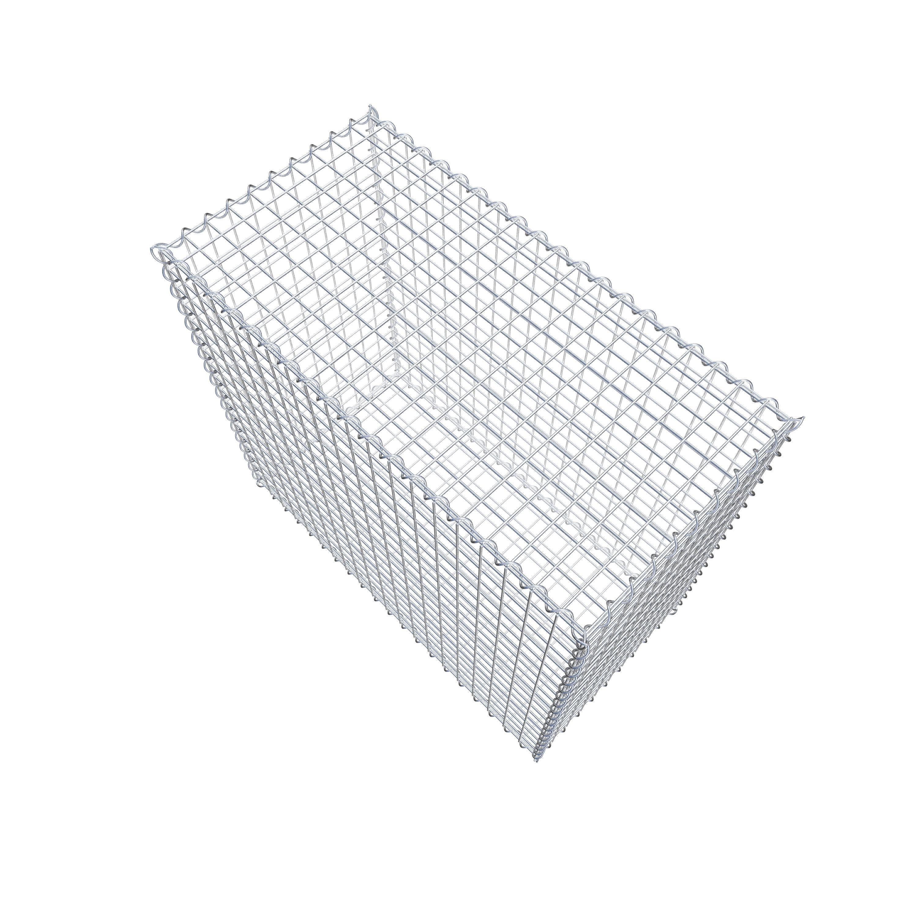 Gabion 100 cm x 90 cm x 50 cm (L x H x D), maskestørrelse 5 cm x 5 cm, spiral