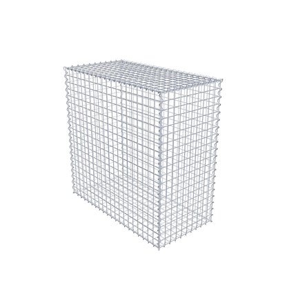 Schanskorf 100 cm x 100 cm x 50 cm (L x H x D), maaswijdte 5 cm x 5 cm, spiraalvormig