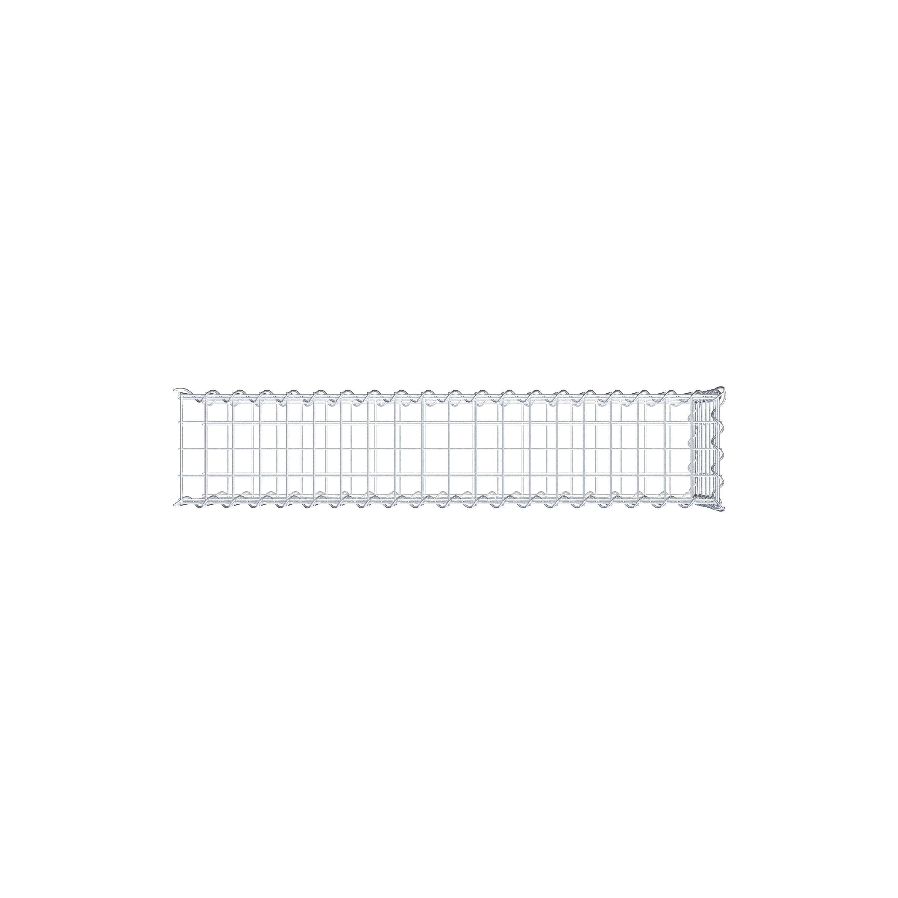 Gabbione aggiuntivo tipo 2 100 cm x 30 cm x 20 cm (L x H x P), maglia 5 cm x 5 cm, a spirale