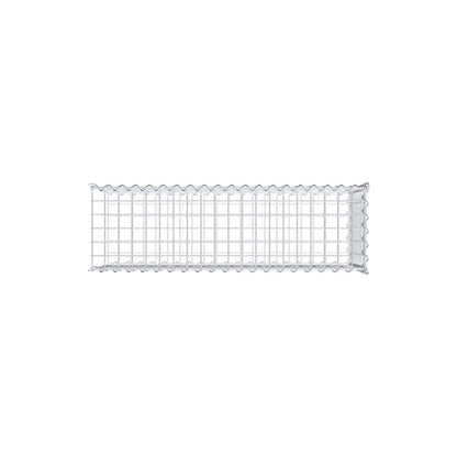 Grown-on gabion type 2 100 cm x 40 cm x 30 cm (L x H x D), mesh size 5 cm x 5 cm, spiral