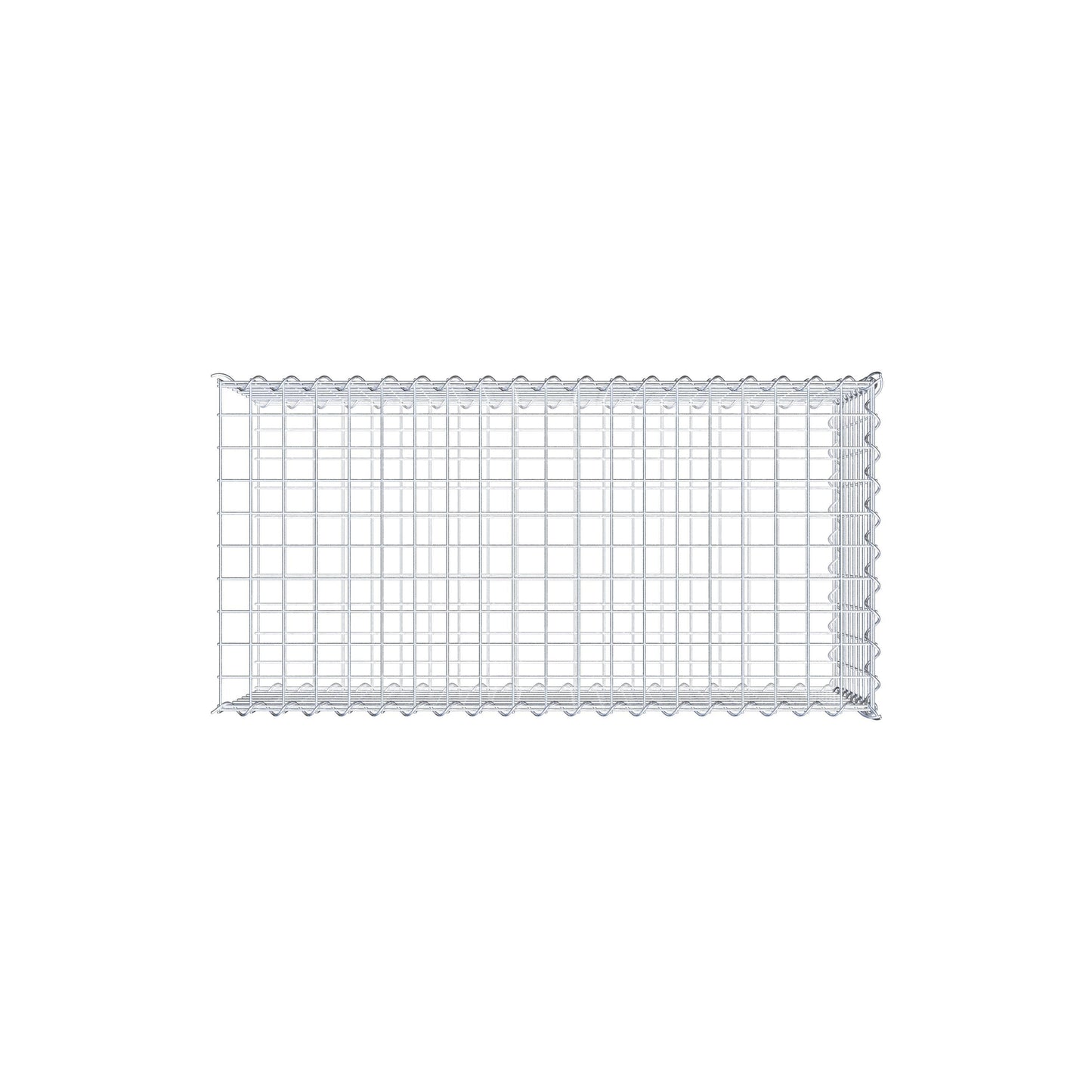Grown-on gabion type 2 100 cm x 40 cm x 50 cm (L x H x D), mesh size 5 cm x 5 cm, spiral