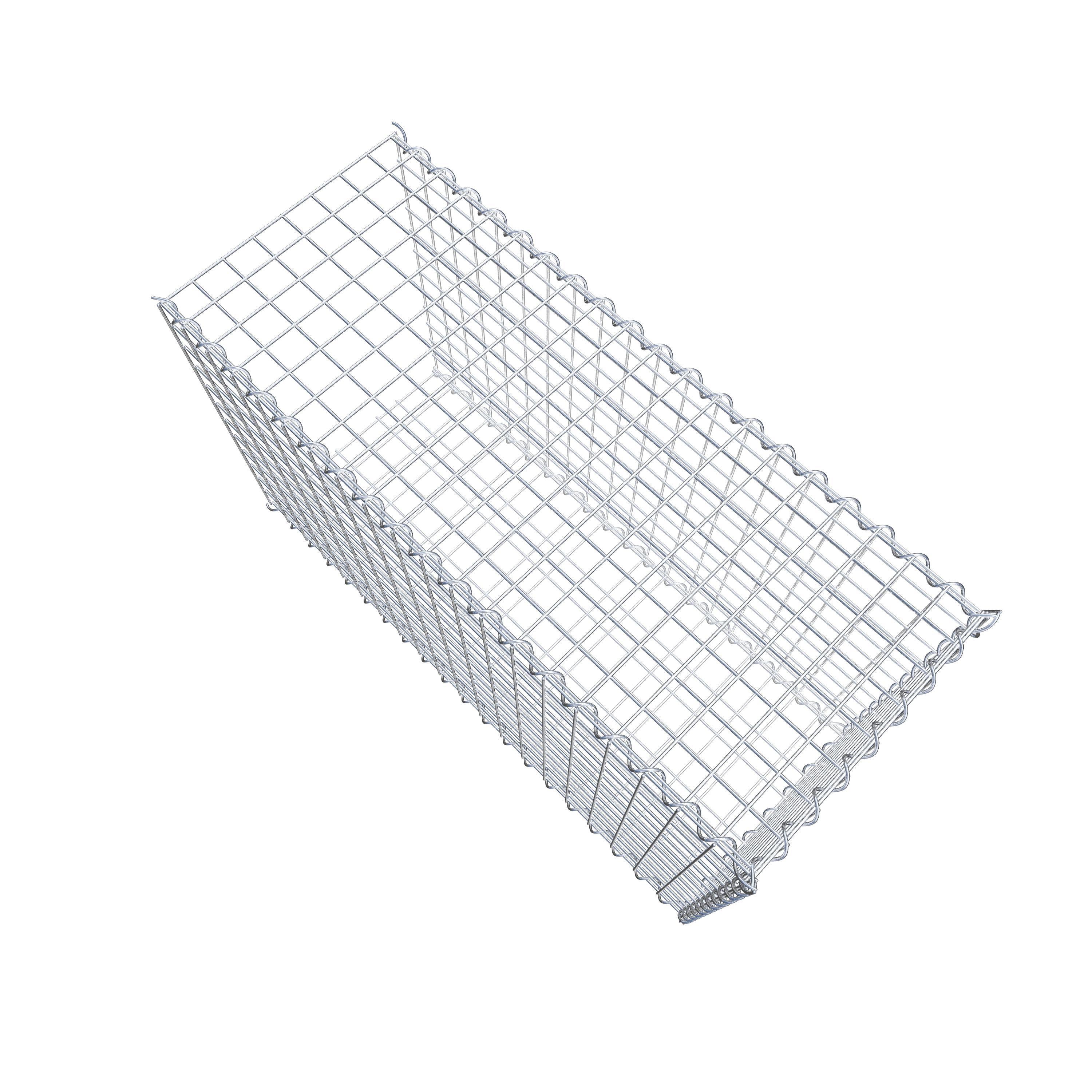 Grown-on gabion type 2 100 cm x 60 cm x 40 cm (L x H x D), mesh size 5 cm x 5 cm, spiral