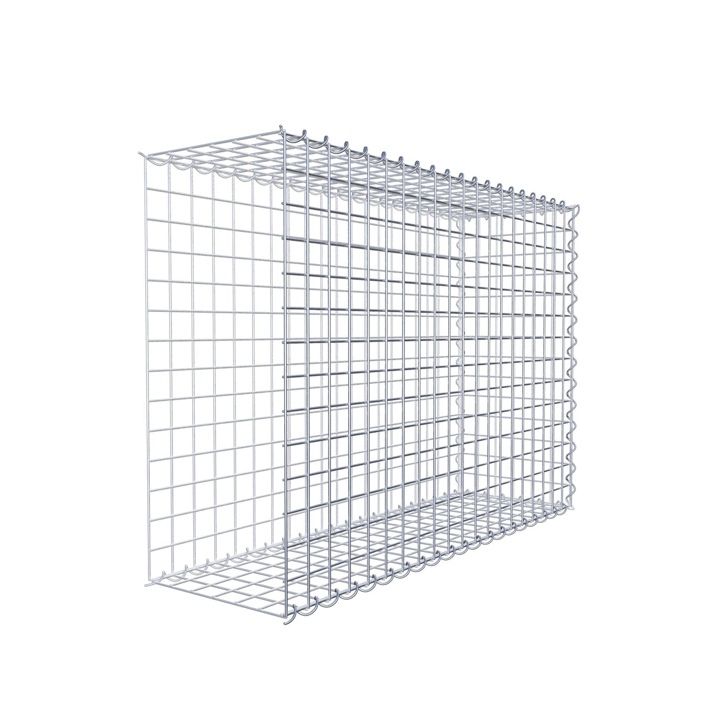 Gabion rapporté type 2 100 cm x 70 cm x 30 cm (L x H x P), mailles 5 cm x 5 cm, spirale