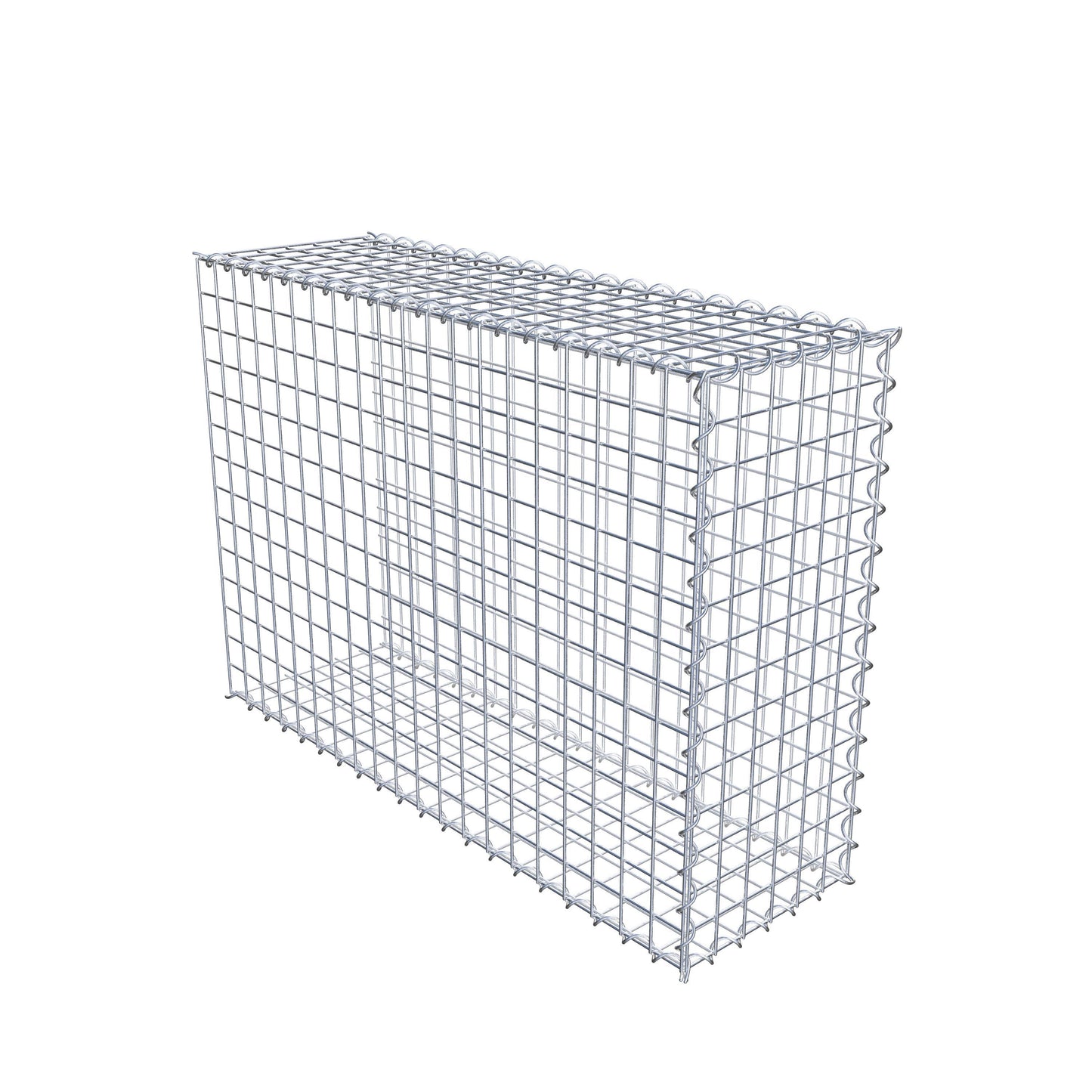 Gabion rapporté type 2 100 cm x 70 cm x 30 cm (L x H x P), mailles 5 cm x 5 cm, spirale