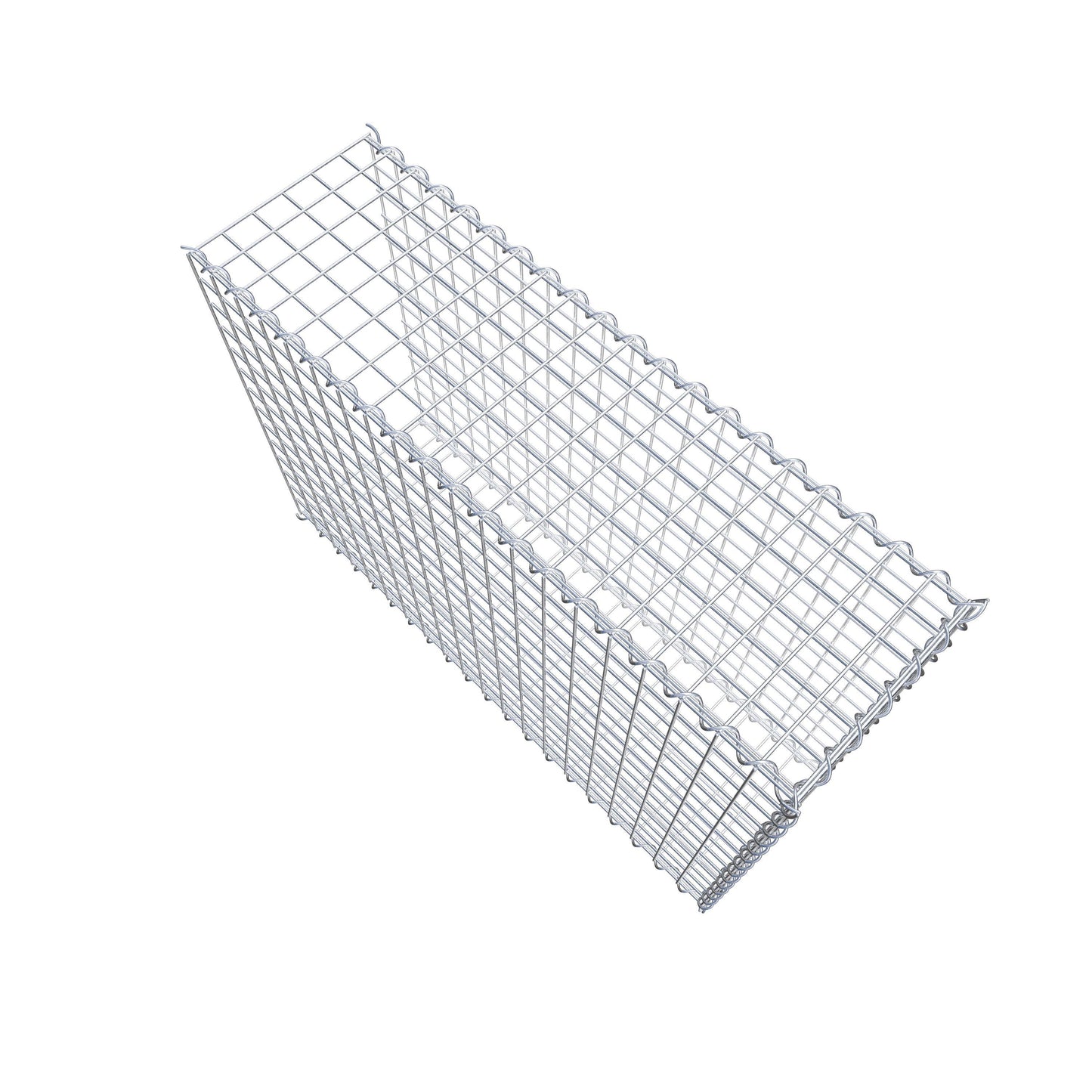 Gabion rapporté type 2 100 cm x 70 cm x 30 cm (L x H x P), mailles 5 cm x 5 cm, spirale