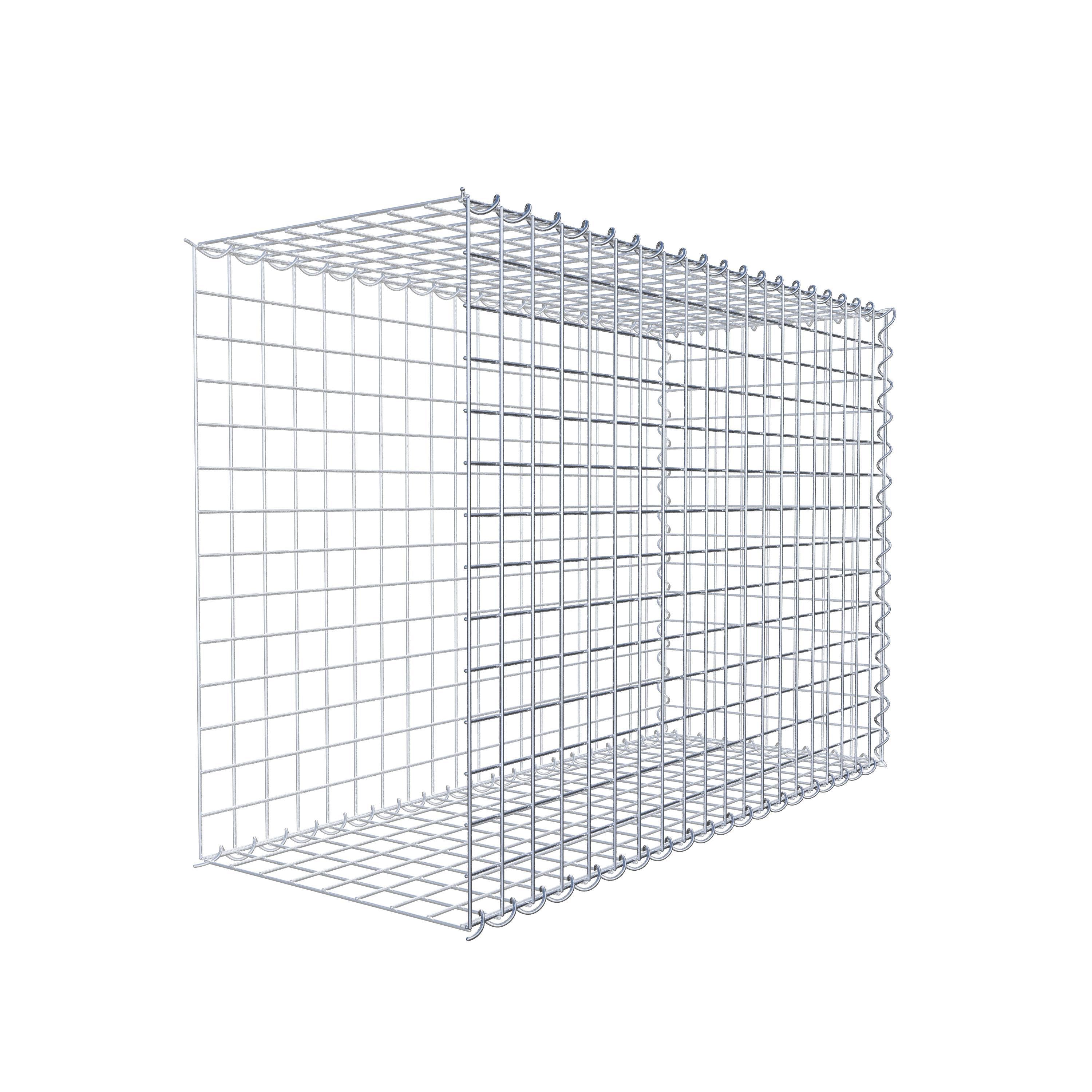 Grown-on gabion type 2 100 cm x 70 cm x 40 cm (L x H x D), mesh size 5 cm x 5 cm, spiral