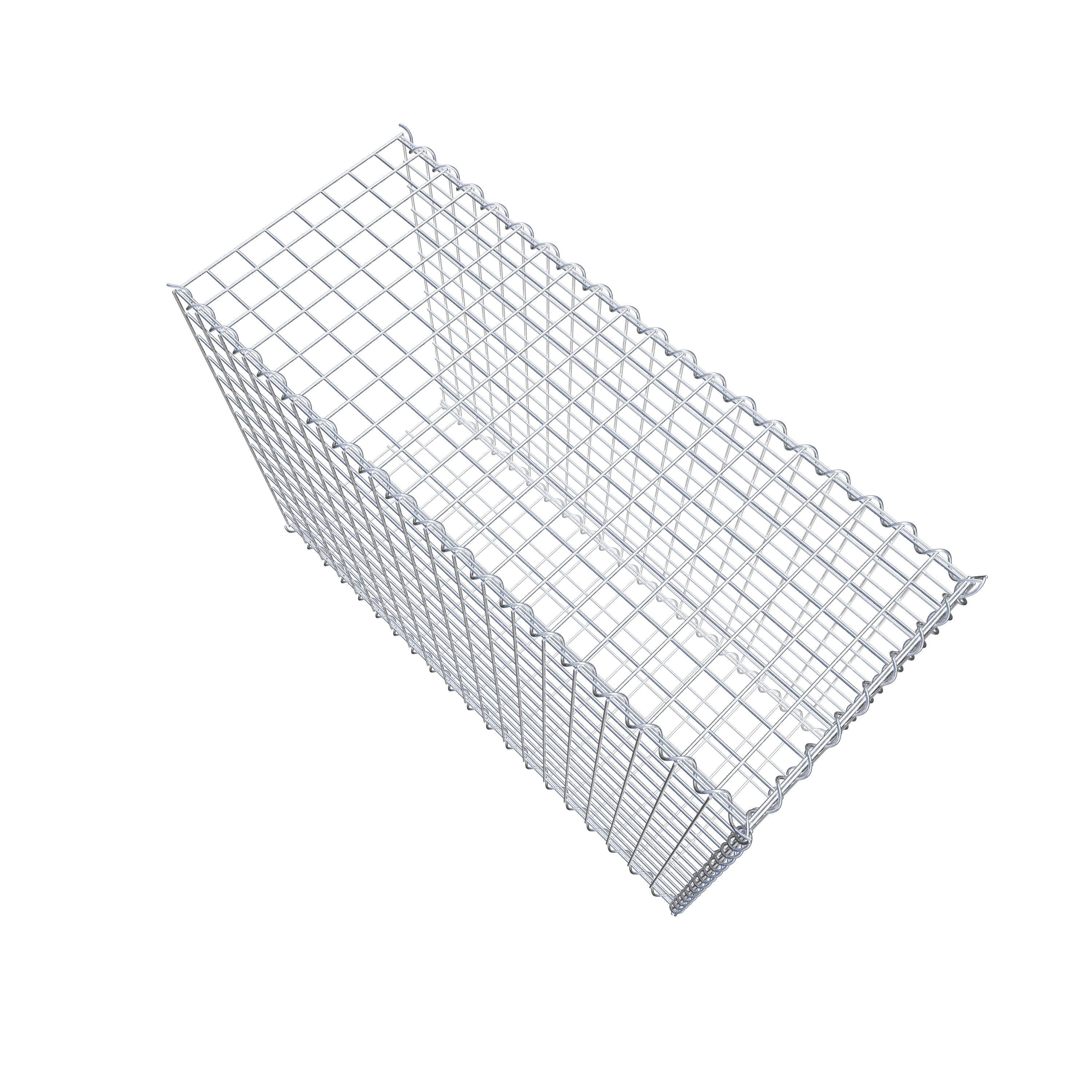 Grown-on gabion type 2 100 cm x 70 cm x 40 cm (L x H x D), mesh size 5 cm x 5 cm, spiral