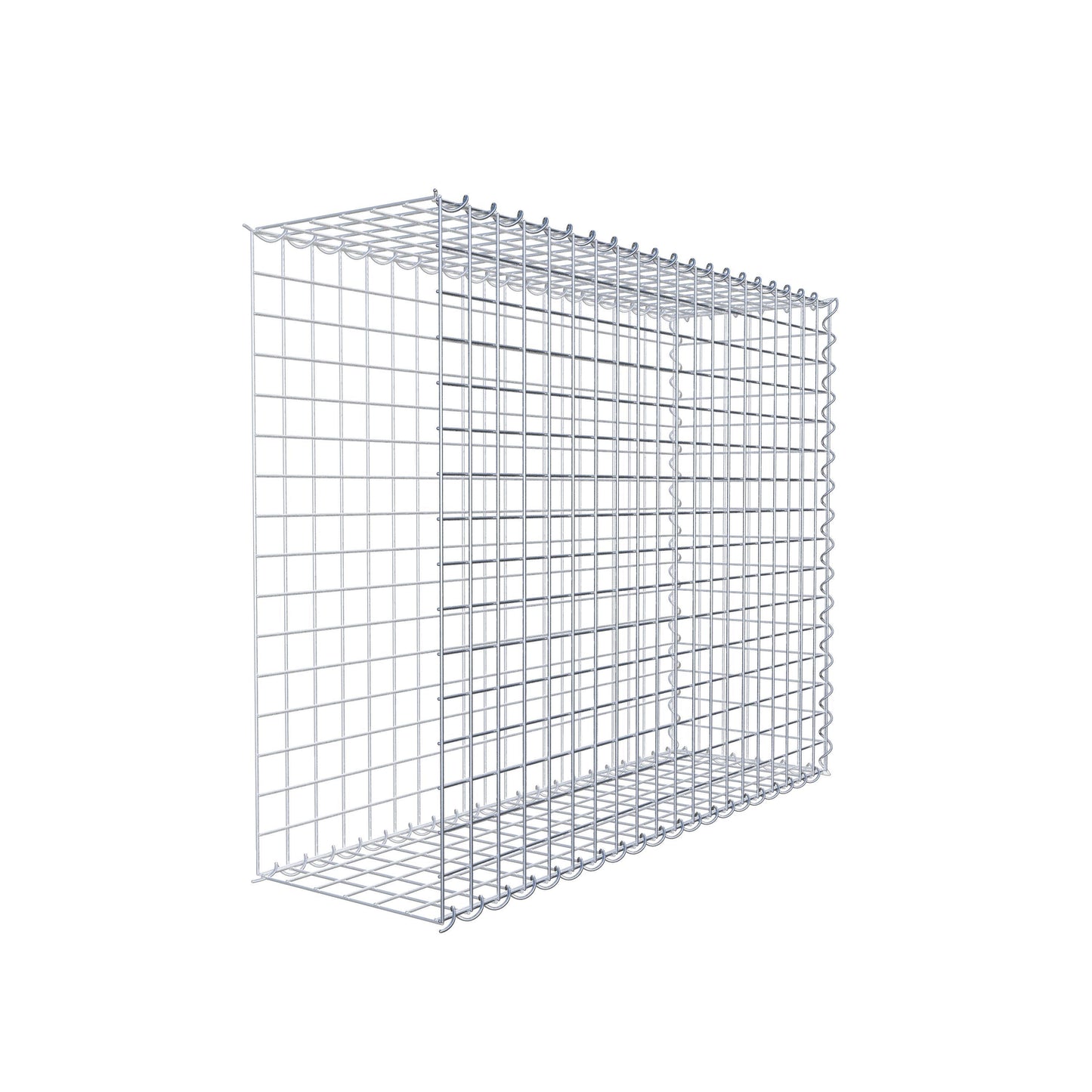 Anbaugabione Typ 2 100 cm x 80 cm x 30 cm (L x H x T), Maschenweite 5 cm x 5 cm, Spirale