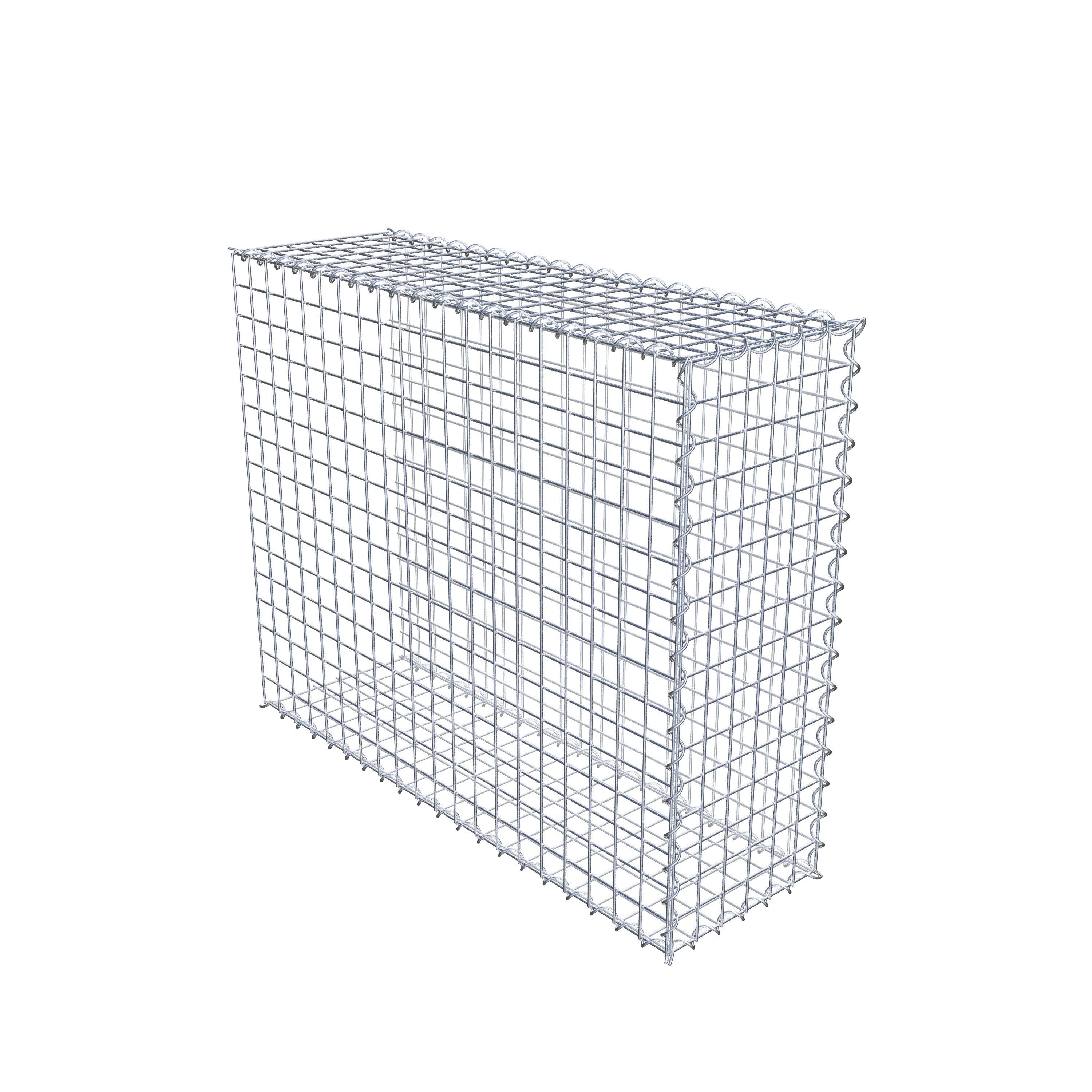 Grown-on gabion type 2 100 cm x 80 cm x 30 cm (L x H x D), mesh size 5 cm x 5 cm, spiral