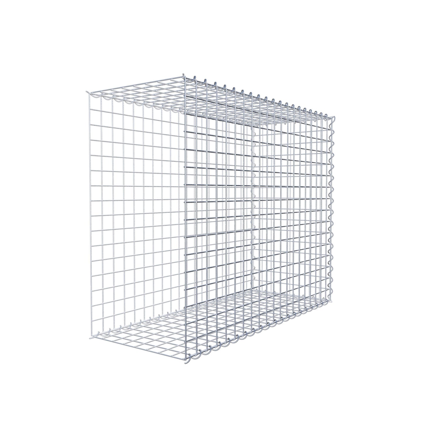 Extra gabion typ 2 100 cm x 80 cm x 40 cm (L x H x D), maskstorlek 5 cm x 5 cm, spiral