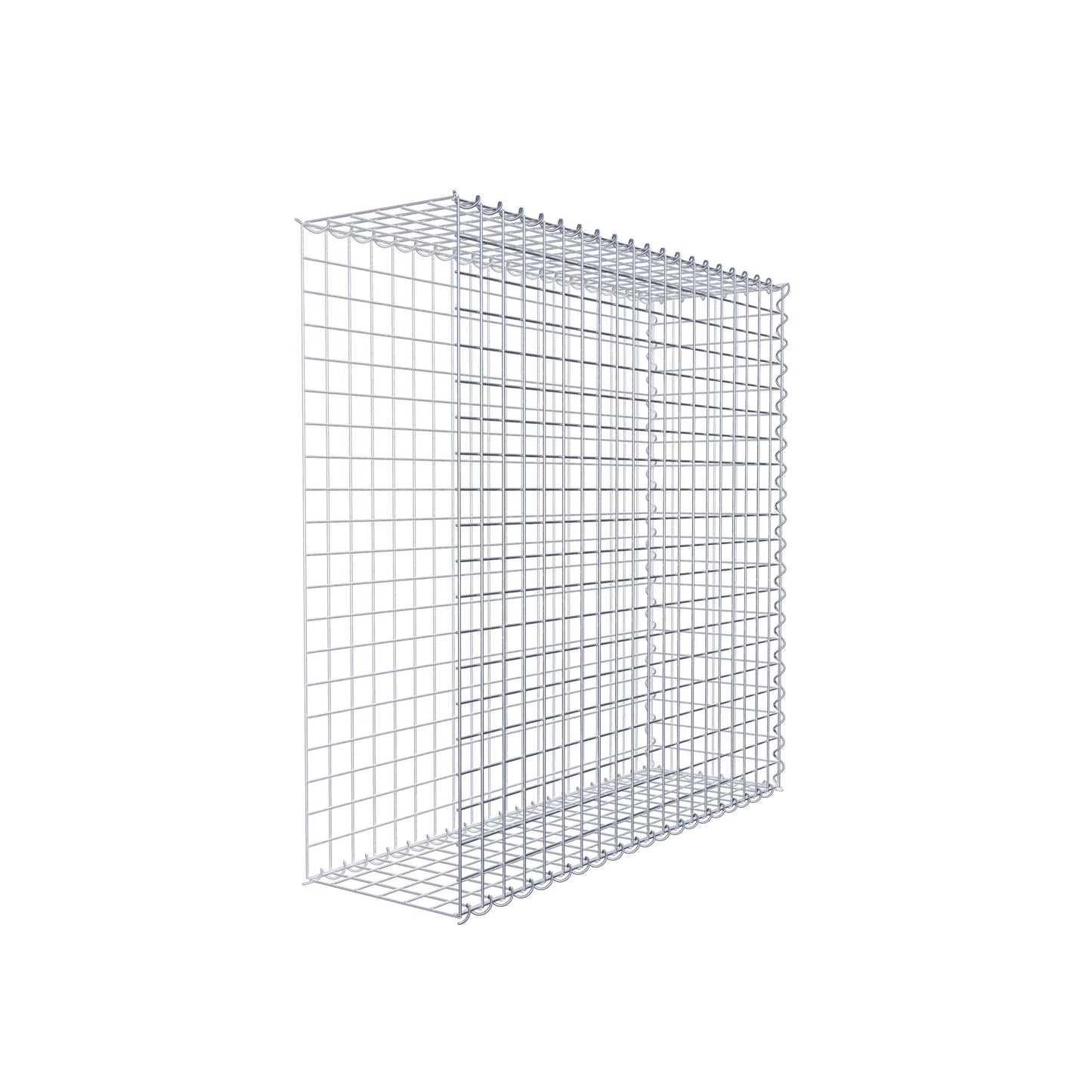 Gabião tipo 2 100 cm x 100 cm x 30 cm (C x A x P), malhagem 5 cm x 5 cm, espiral