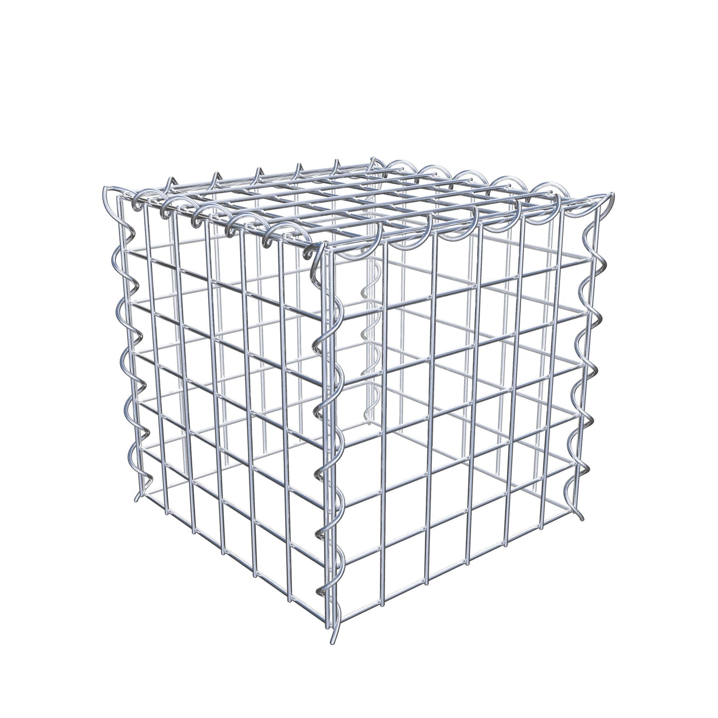 Gabion rapporté type 3 30 cm x 30 cm x 30 cm (L x H x P), mailles 5 cm x 5 cm, spirale