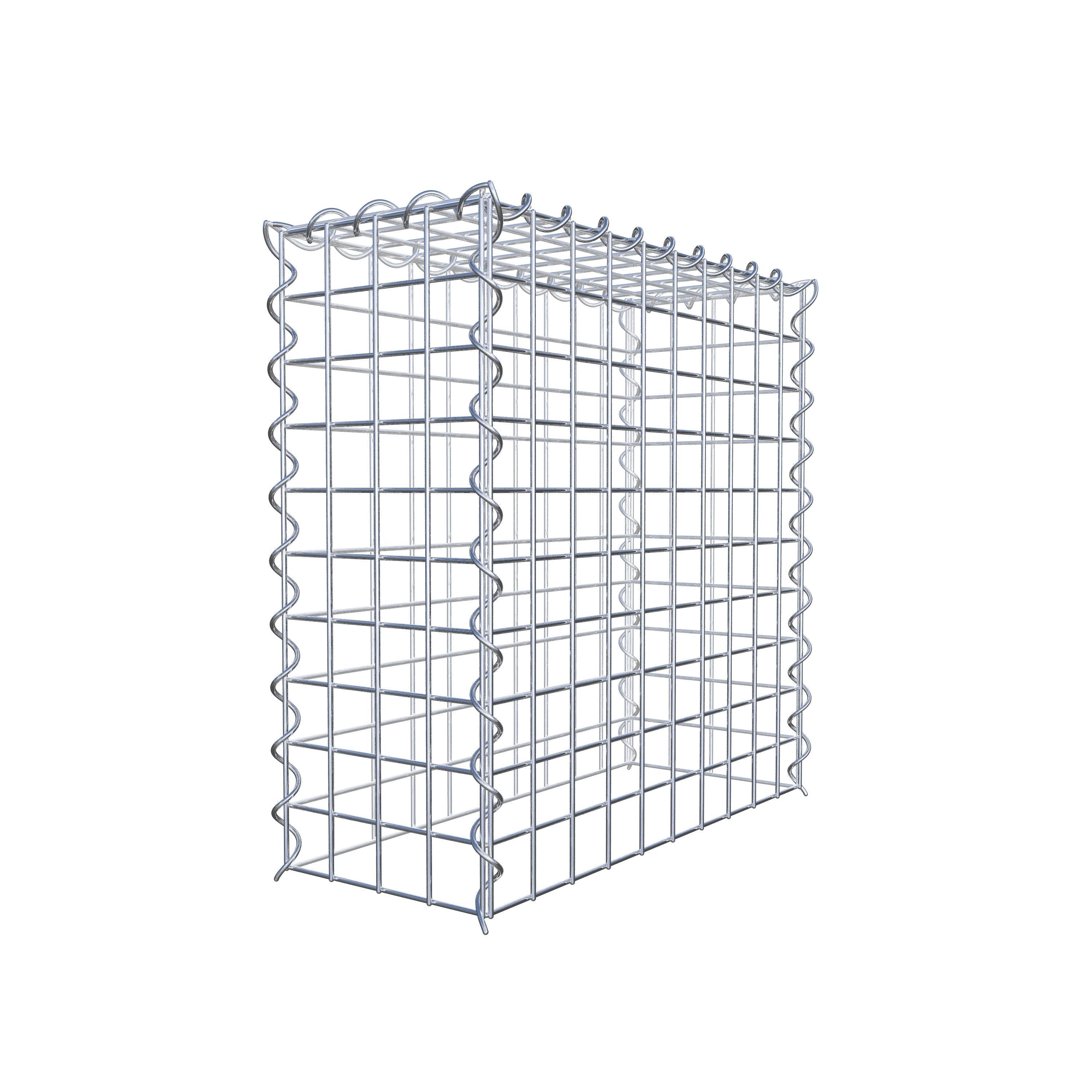 Gabbione aggiuntivo tipo 3 50 cm x 50 cm x 20 cm (L x H x P), dimensione maglia 5 cm x 5 cm, a spirale