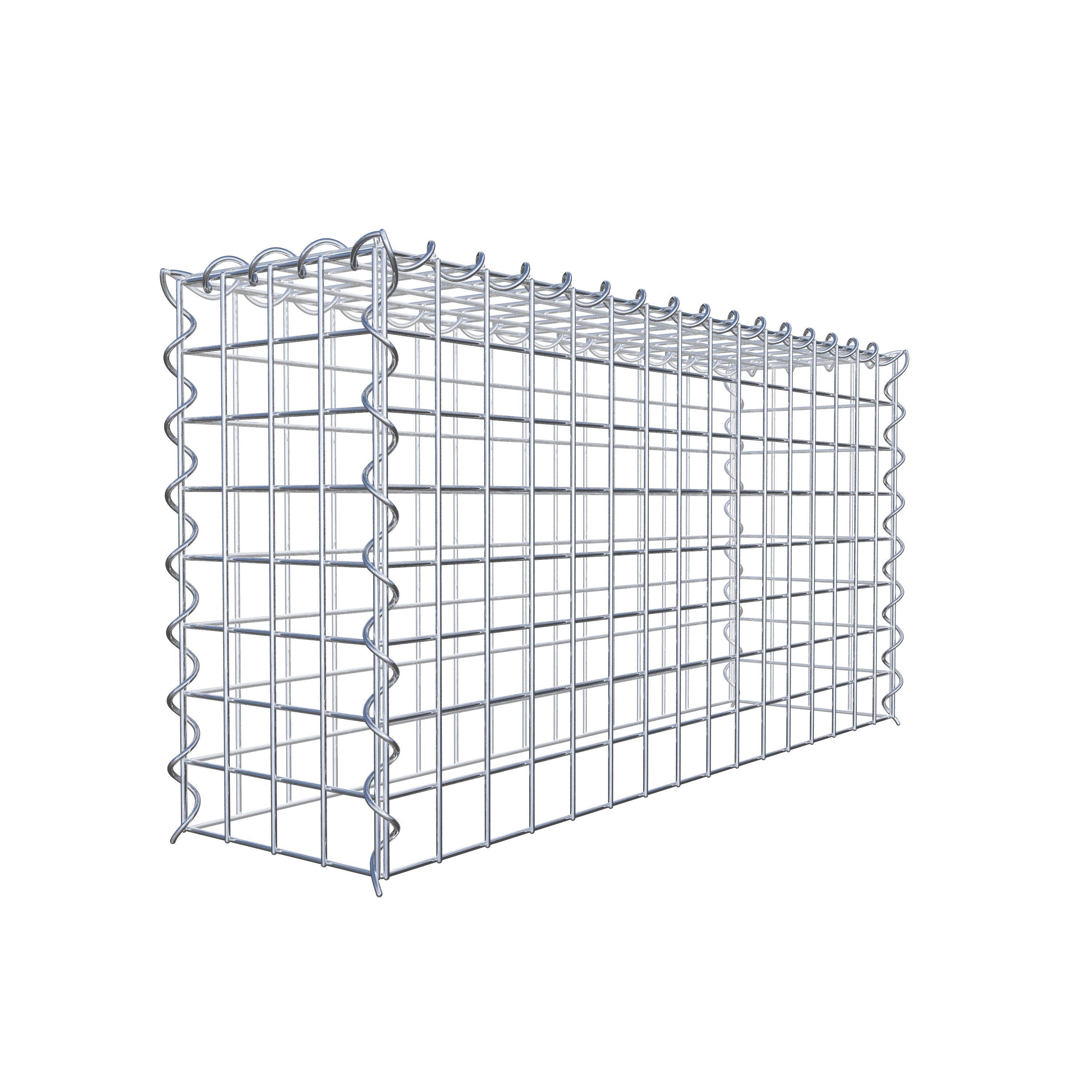 Anbaugabione Typ 3 80 cm x 40 cm x 20 cm (L x H x T), Maschenweite 5 cm x 5 cm, Spirale