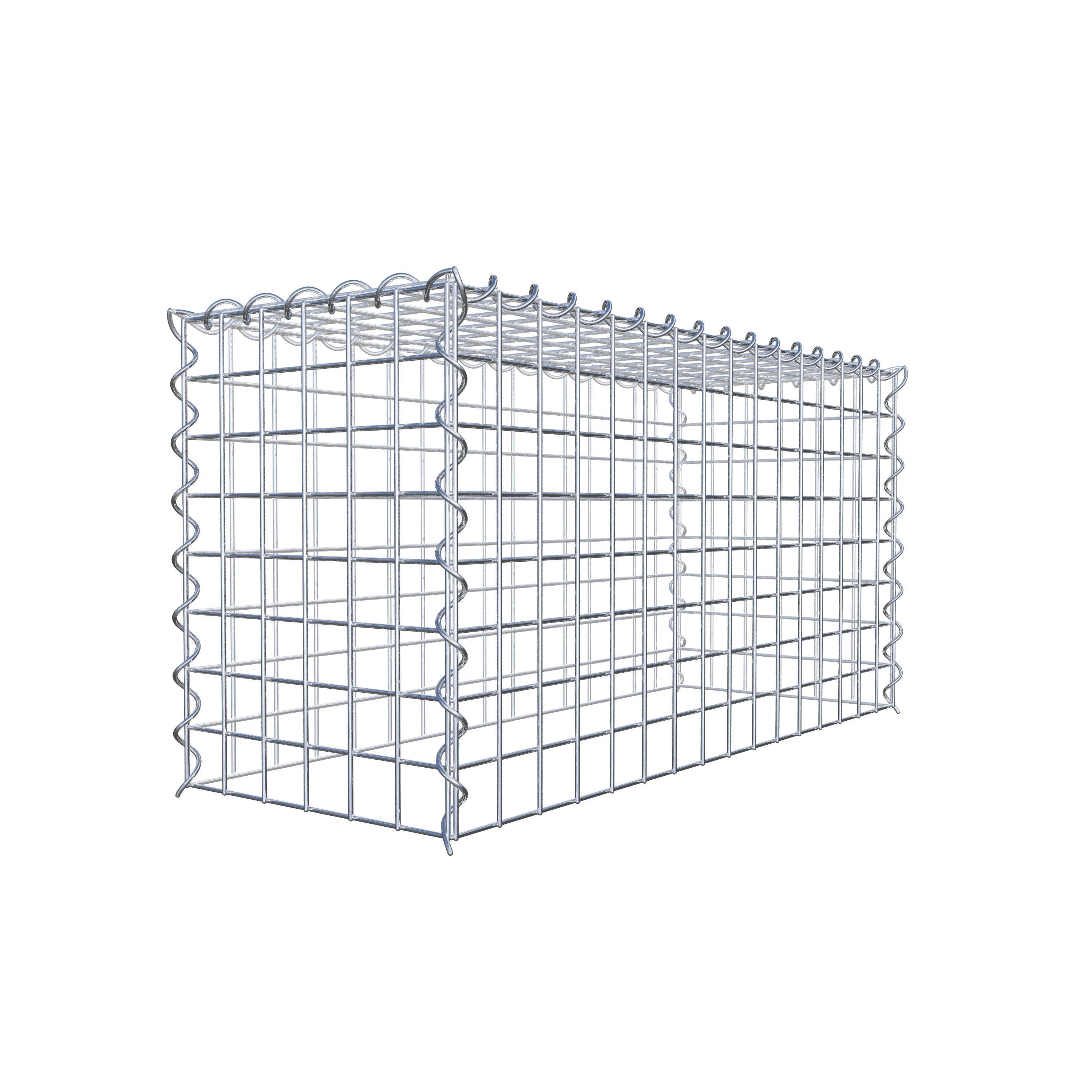 Anbaugabione Typ 3 80 cm x 40 cm x 30 cm (L x H x T), Maschenweite 5 cm x 5 cm, Spirale