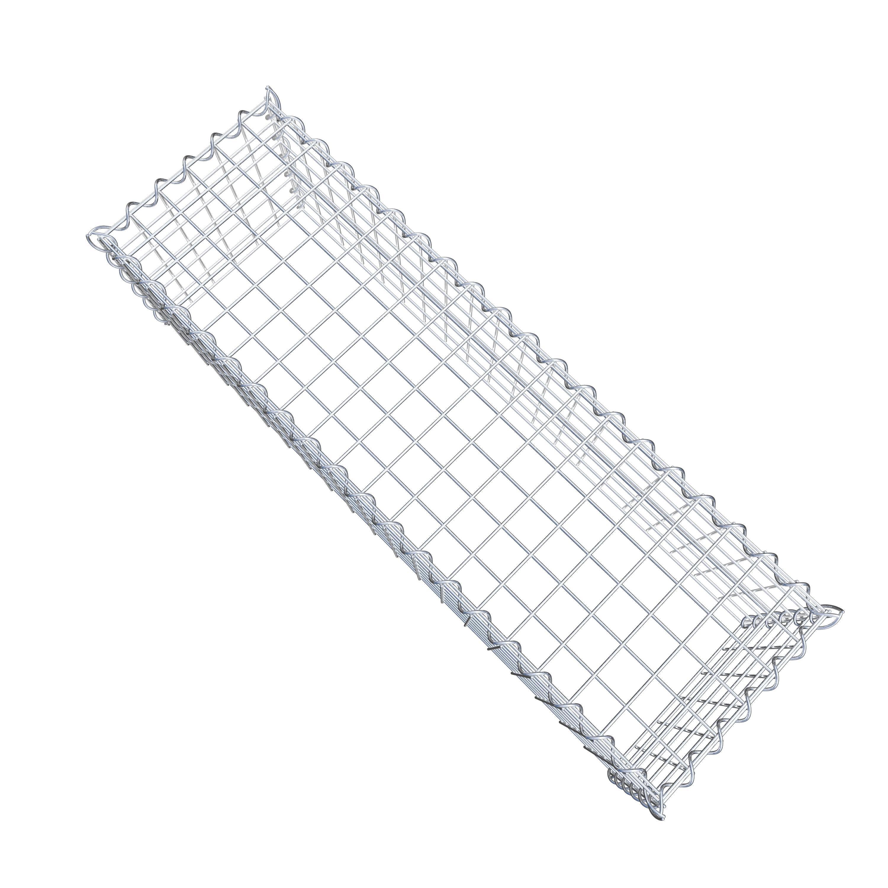 Gabião Tipo 3 100 cm x 30 cm x 30 cm (C x A x P), malhagem 5 cm x 5 cm, espiral