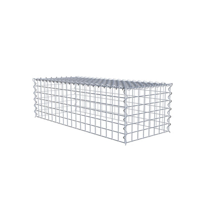 Grown-on gabion type 3 100 cm x 30 cm x 40 cm (L x H x D), mesh size 5 cm x 5 cm, spiral