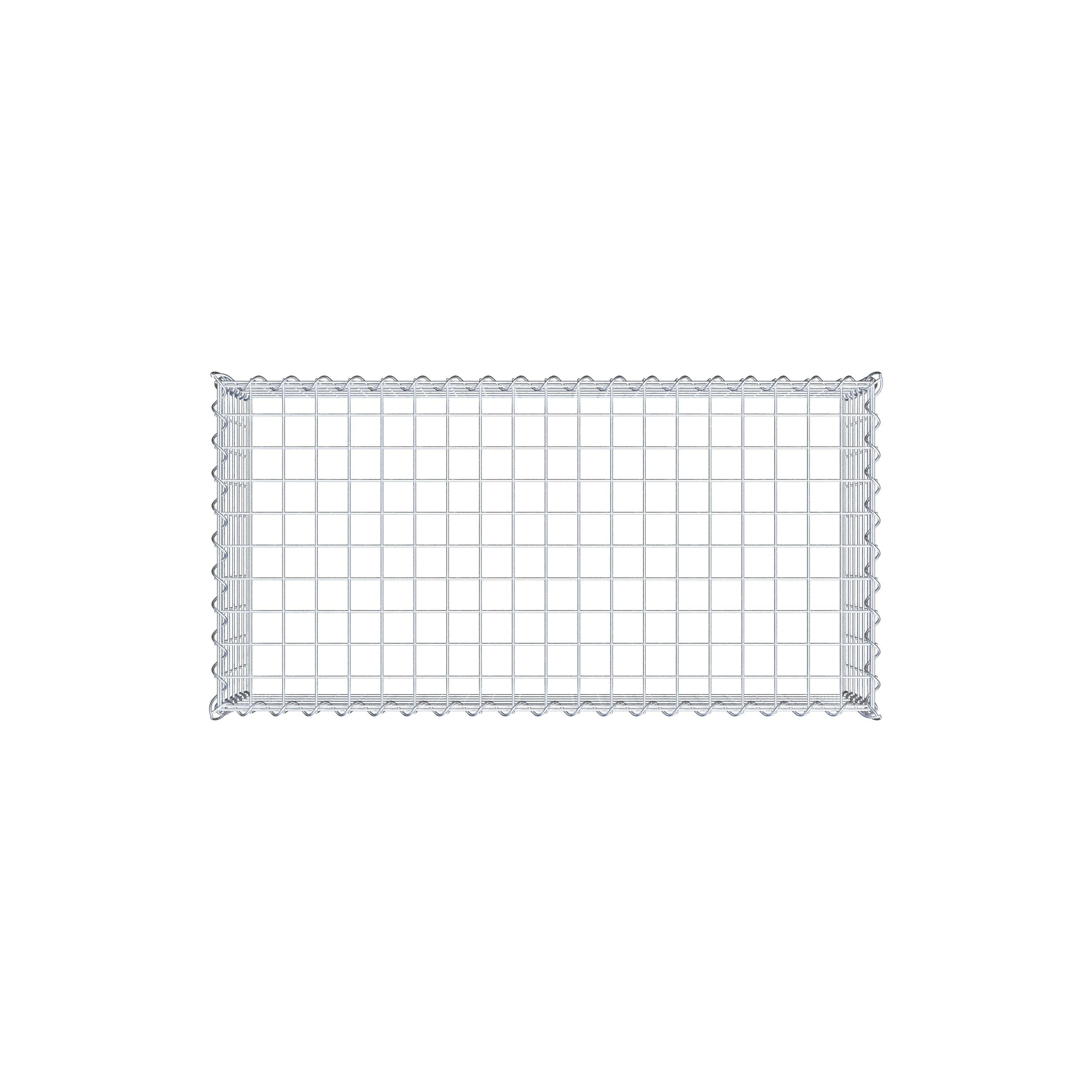 Grown-on gabion type 3 100 cm x 30 cm x 50 cm (L x H x D), mesh size 5 cm x 5 cm, spiral