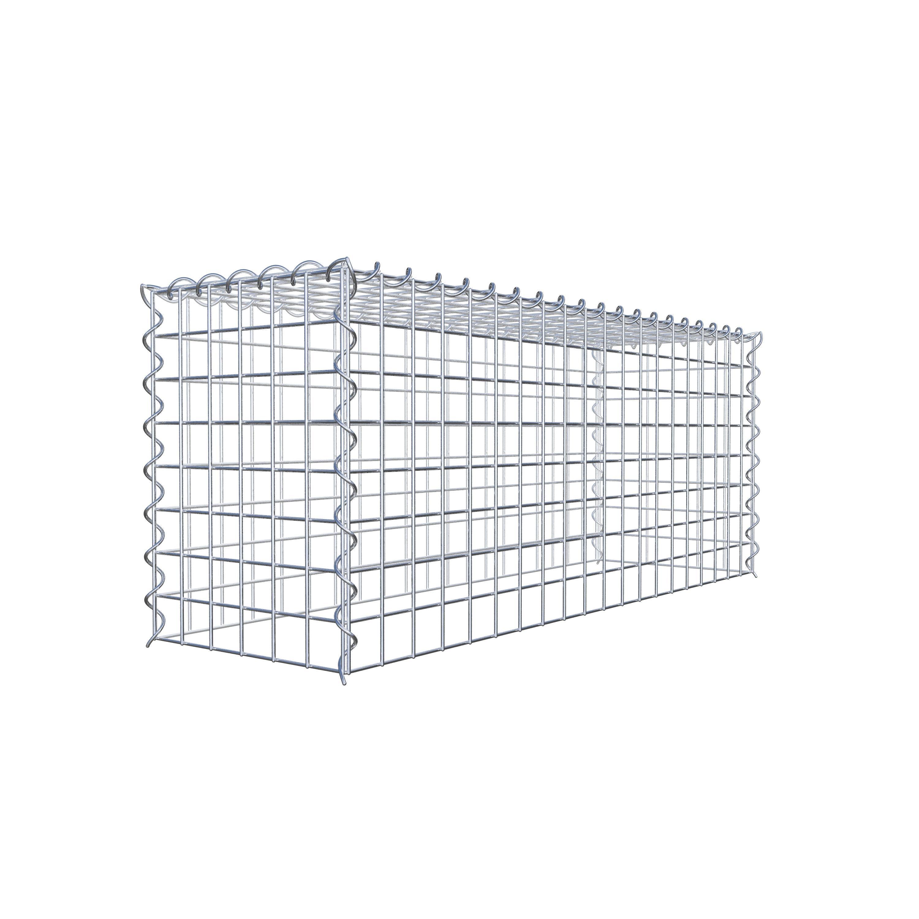 Gabião Tipo 3 100 cm x 40 cm x 30 cm (C x A x P), malhagem 5 cm x 5 cm, espiral