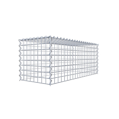 Gabion rapporté type 3 100 cm x 40 cm x 40 cm (L x H x P), mailles 5 cm x 5 cm, spirale