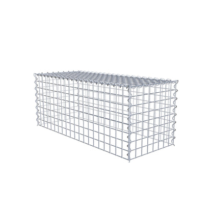Gabion rapporté type 3 100 cm x 40 cm x 40 cm (L x H x P), mailles 5 cm x 5 cm, spirale