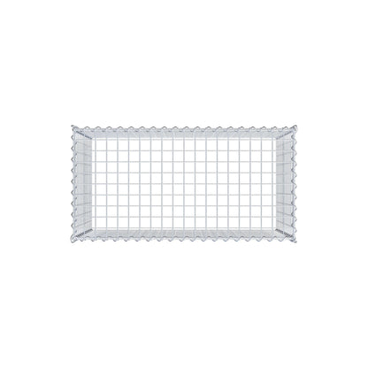 Gabbione aggiuntivo tipo 3 100 cm x 60 cm x 50 cm (L x H x P), maglia 5 cm x 5 cm, a spirale